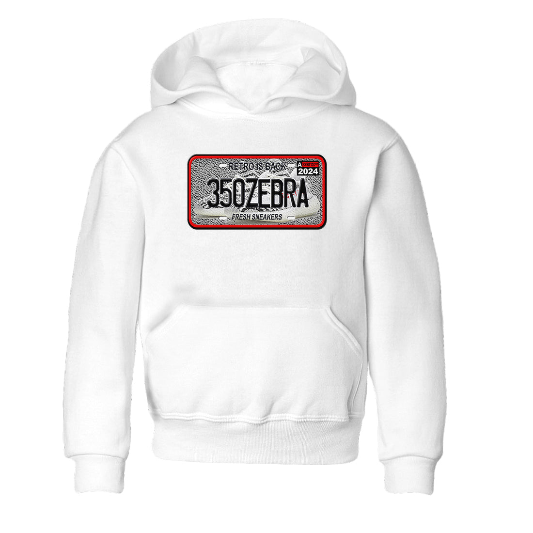 snkmatch Plate snkmatch Tees Kids - Yeezy 350 Zebra