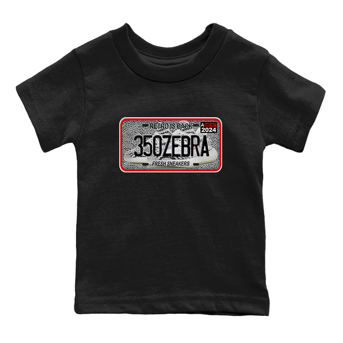 snkmatch Plate snkmatch Tees Kids - Yeezy 350 Zebra