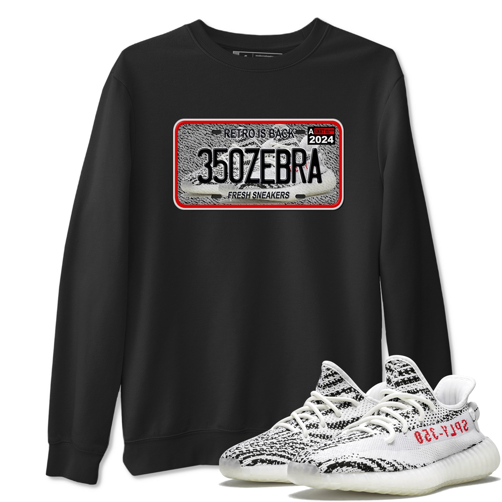 snkmatch Plate snkmatch Tees - Yeezy 350 Zebra