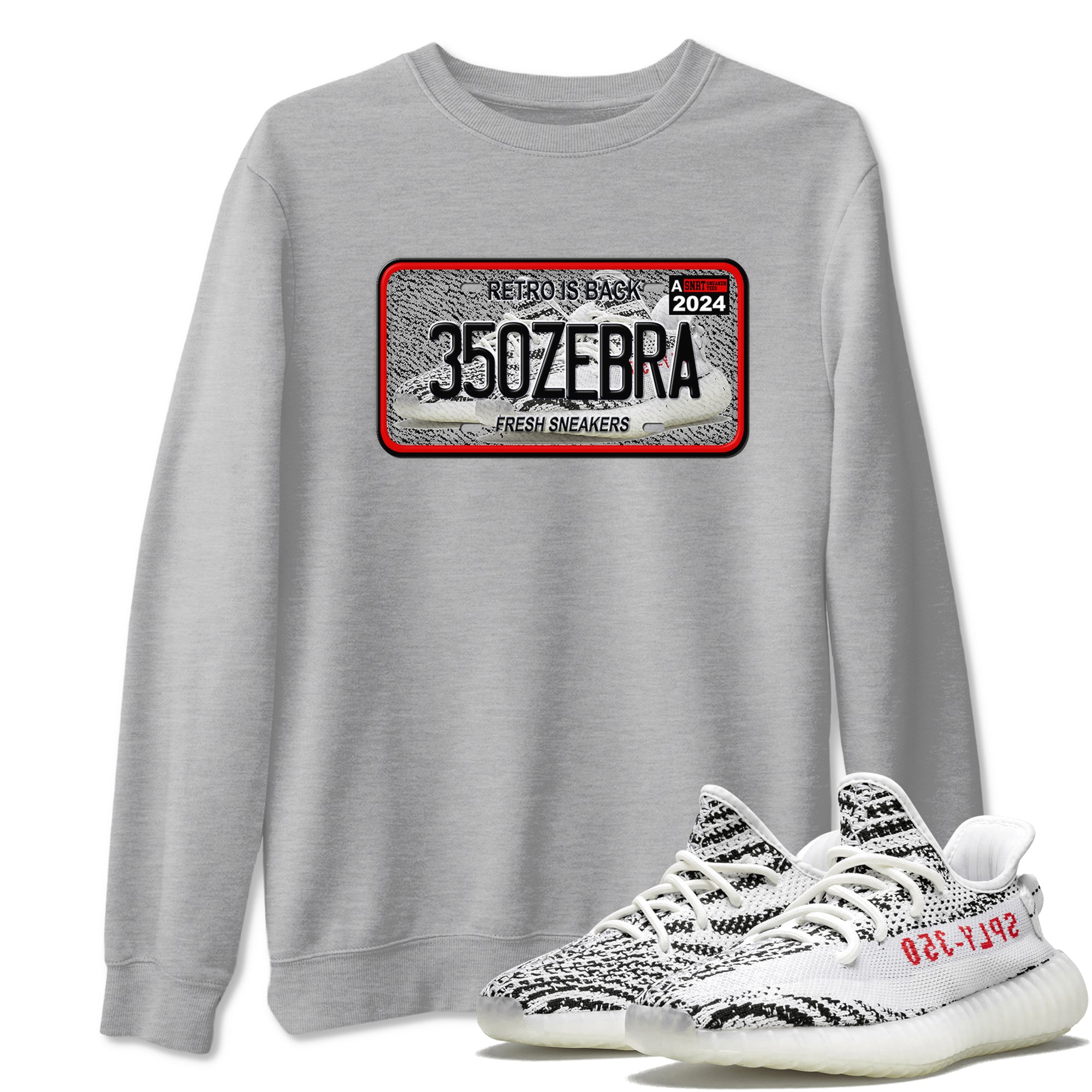 snkmatch Plate snkmatch Tees - Yeezy 350 Zebra