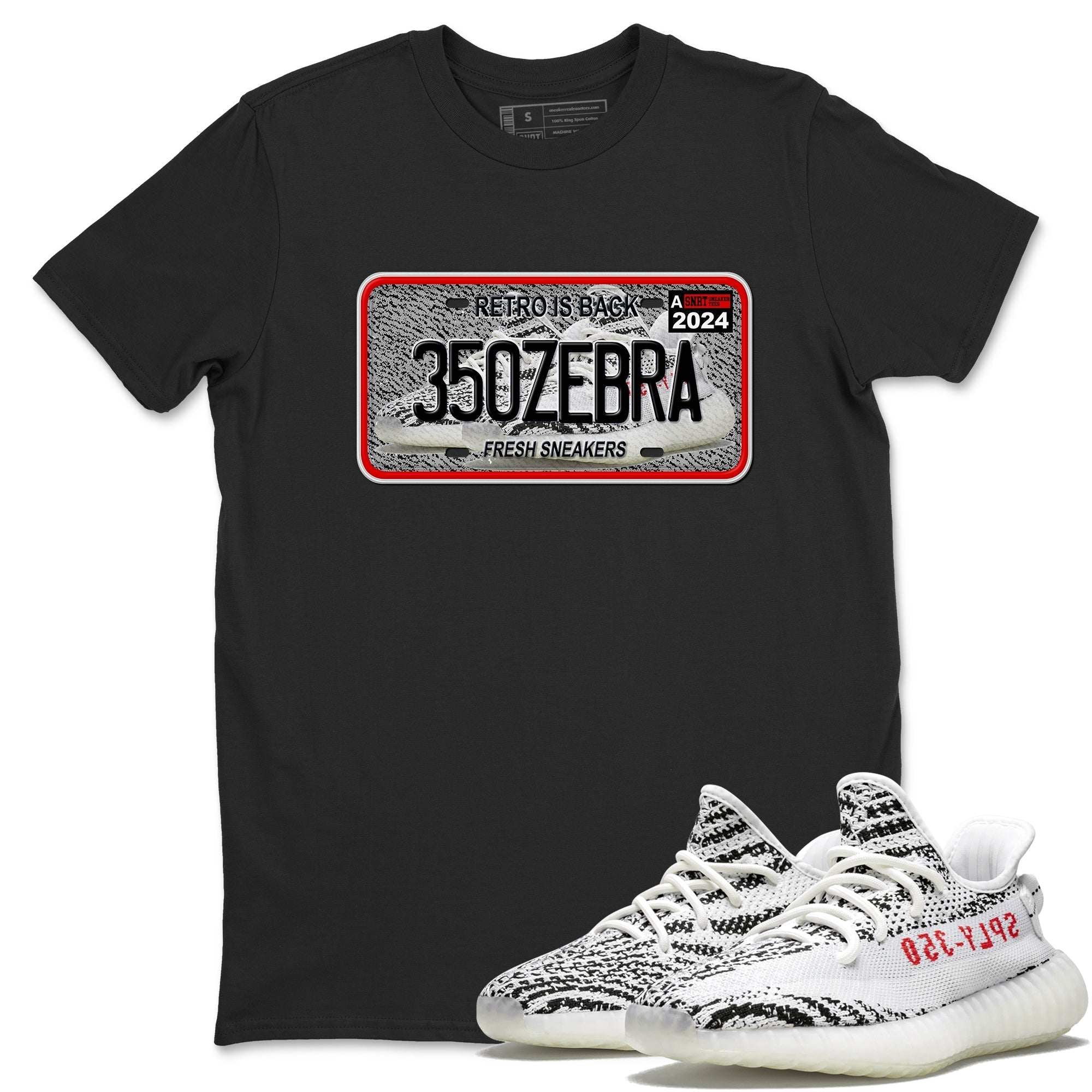 snkmatch Plate snkmatch Tees - Yeezy 350 Zebra