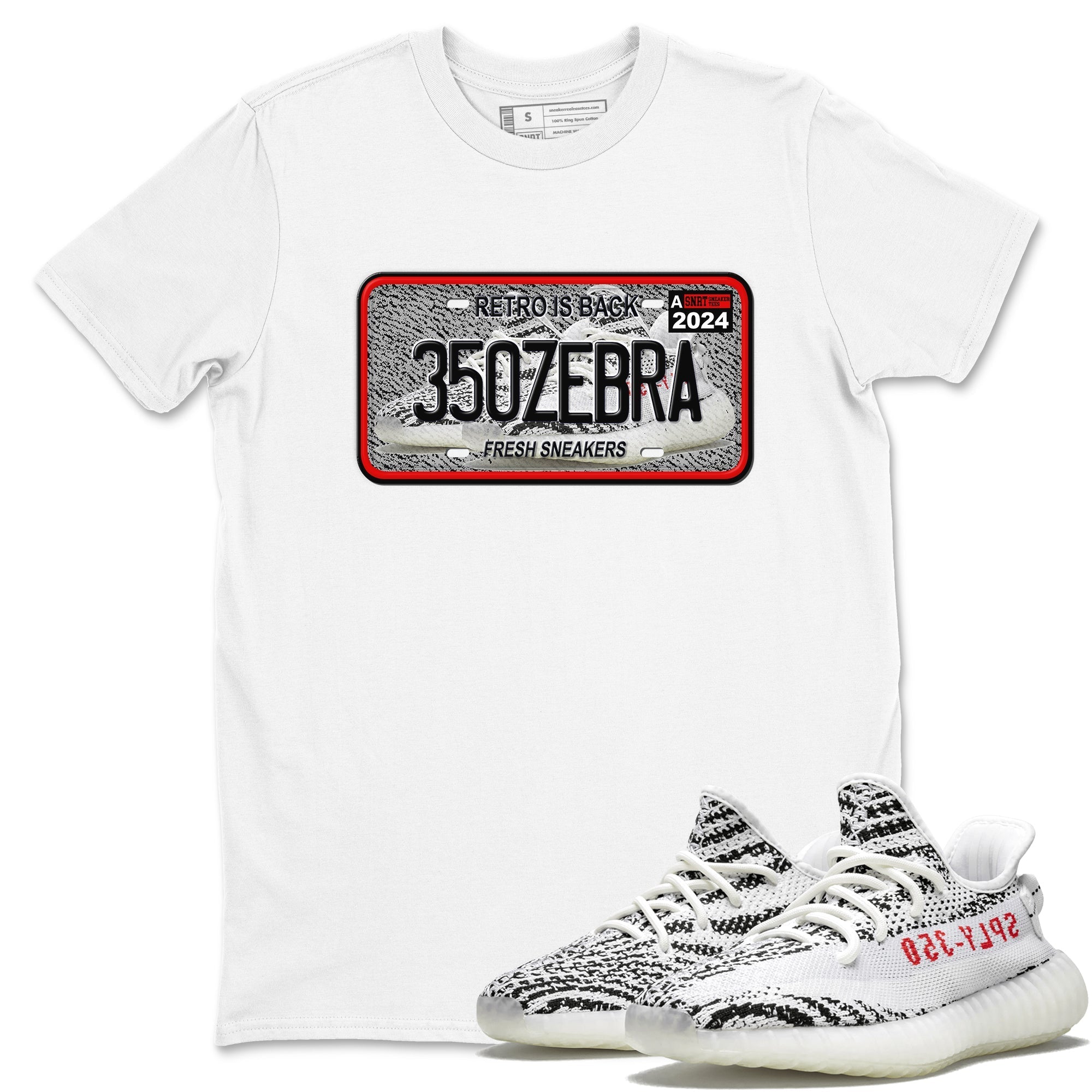 snkmatch Plate snkmatch Tees - Yeezy 350 Zebra
