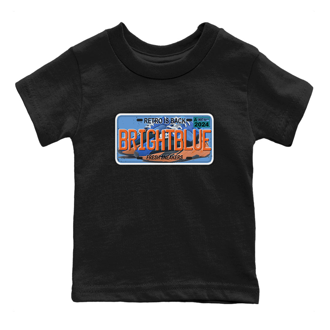 Sneaker Plate SNRT Sneaker Tees Kids - Yeezy 700 Bright Blue