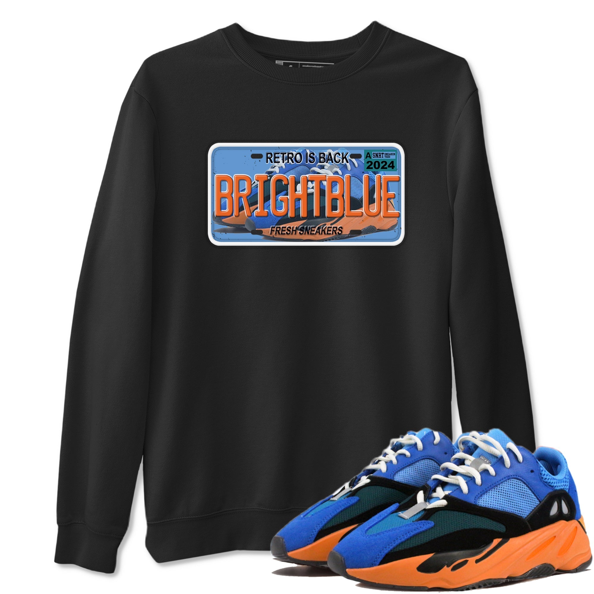 snkmatch Plate snkmatch Tees - Yeezy 700 Bright Blue