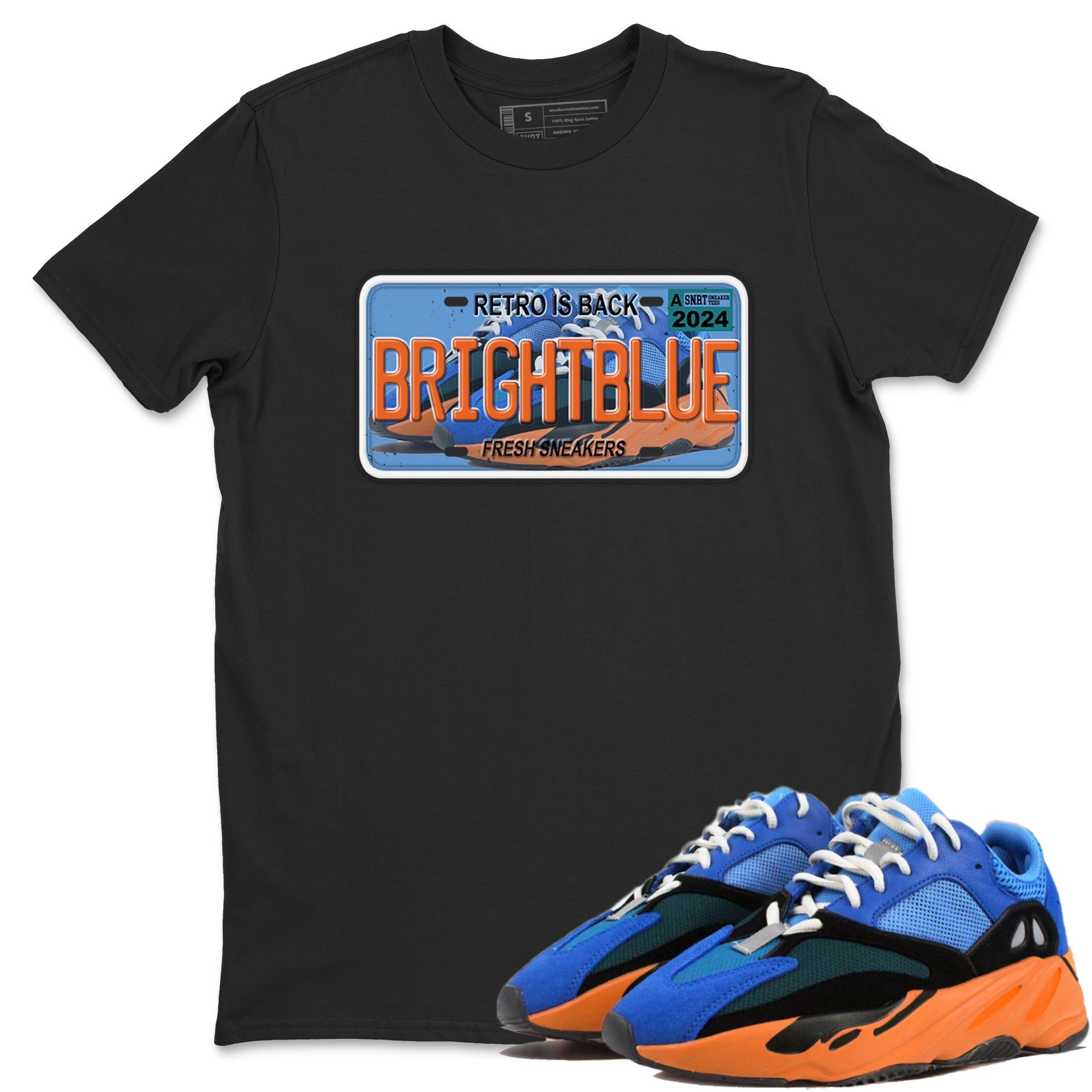snkmatch Plate snkmatch Tees - Yeezy 700 Bright Blue