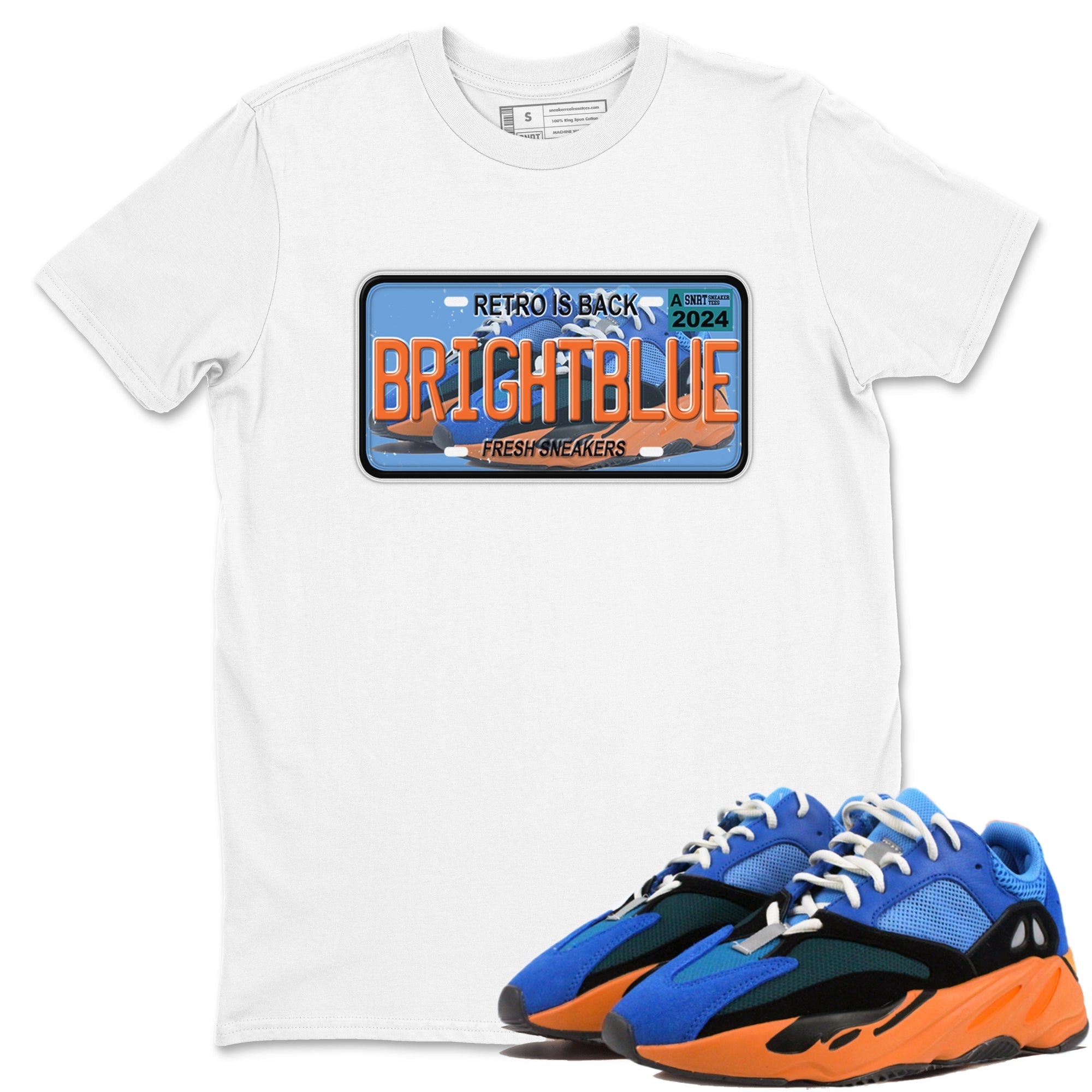 snkmatch Plate snkmatch Tees - Yeezy 700 Bright Blue
