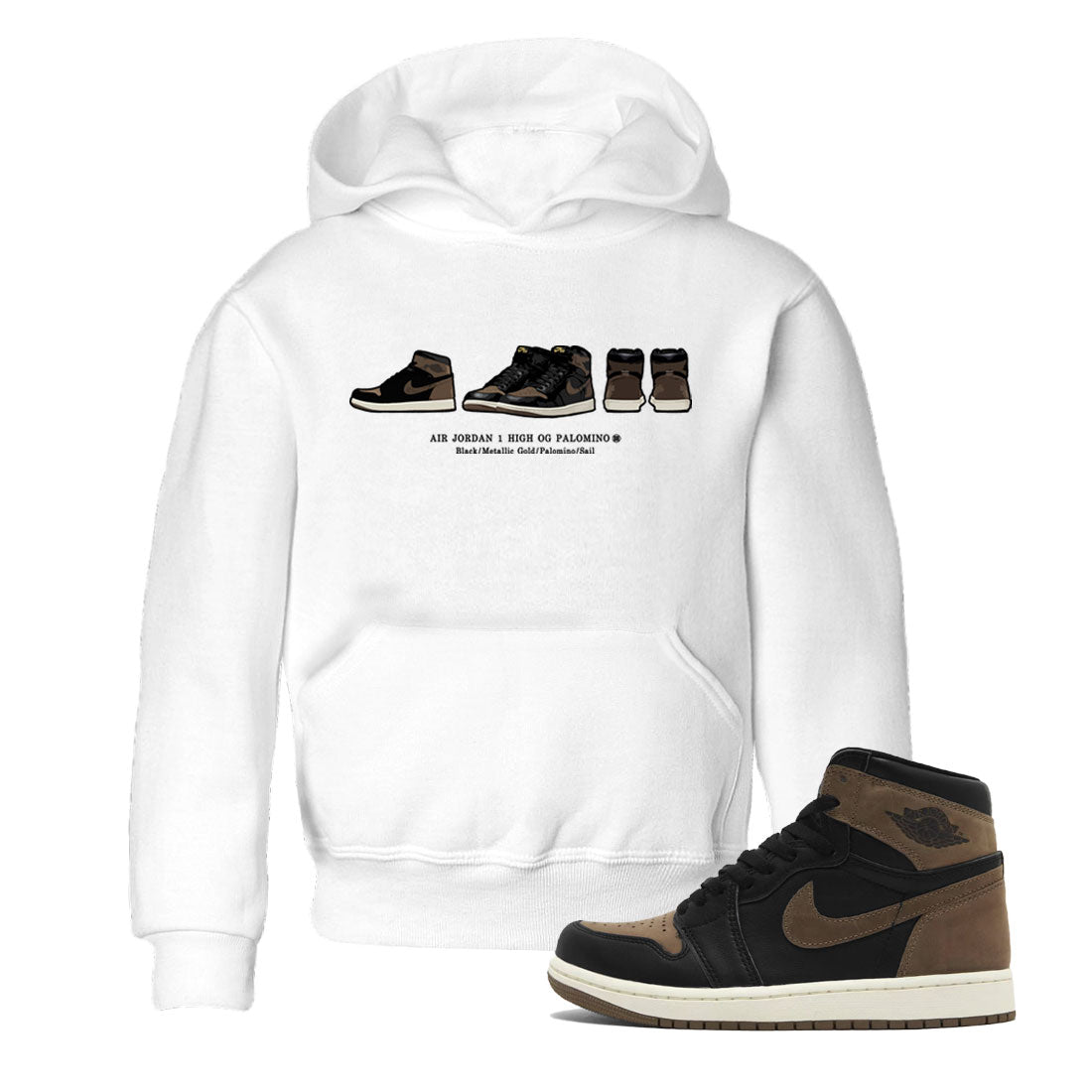 snkmatch Prelude snkmatch Tee Kids - Air Jordan 1 Palomino