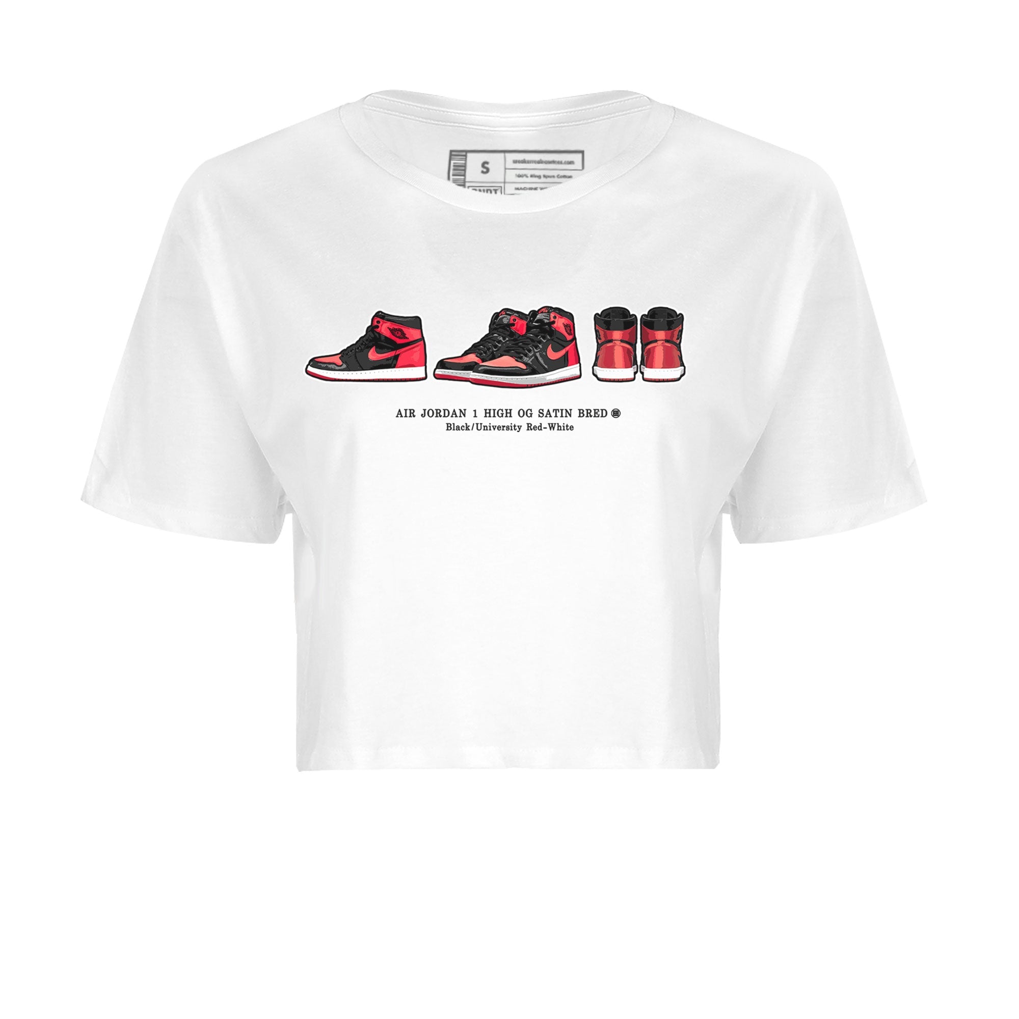 snkmatch Prelude Women's Tops - Air Jordan 1 Satin Bred