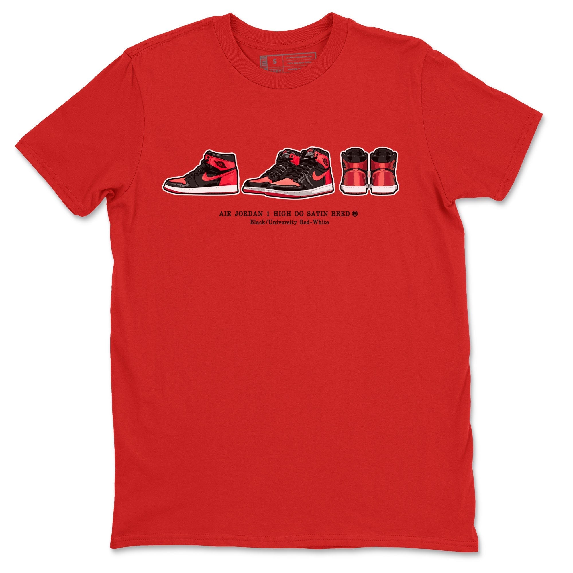 snkmatch Prelude Unisex Tops - Air Jordan 1 Satin Bred