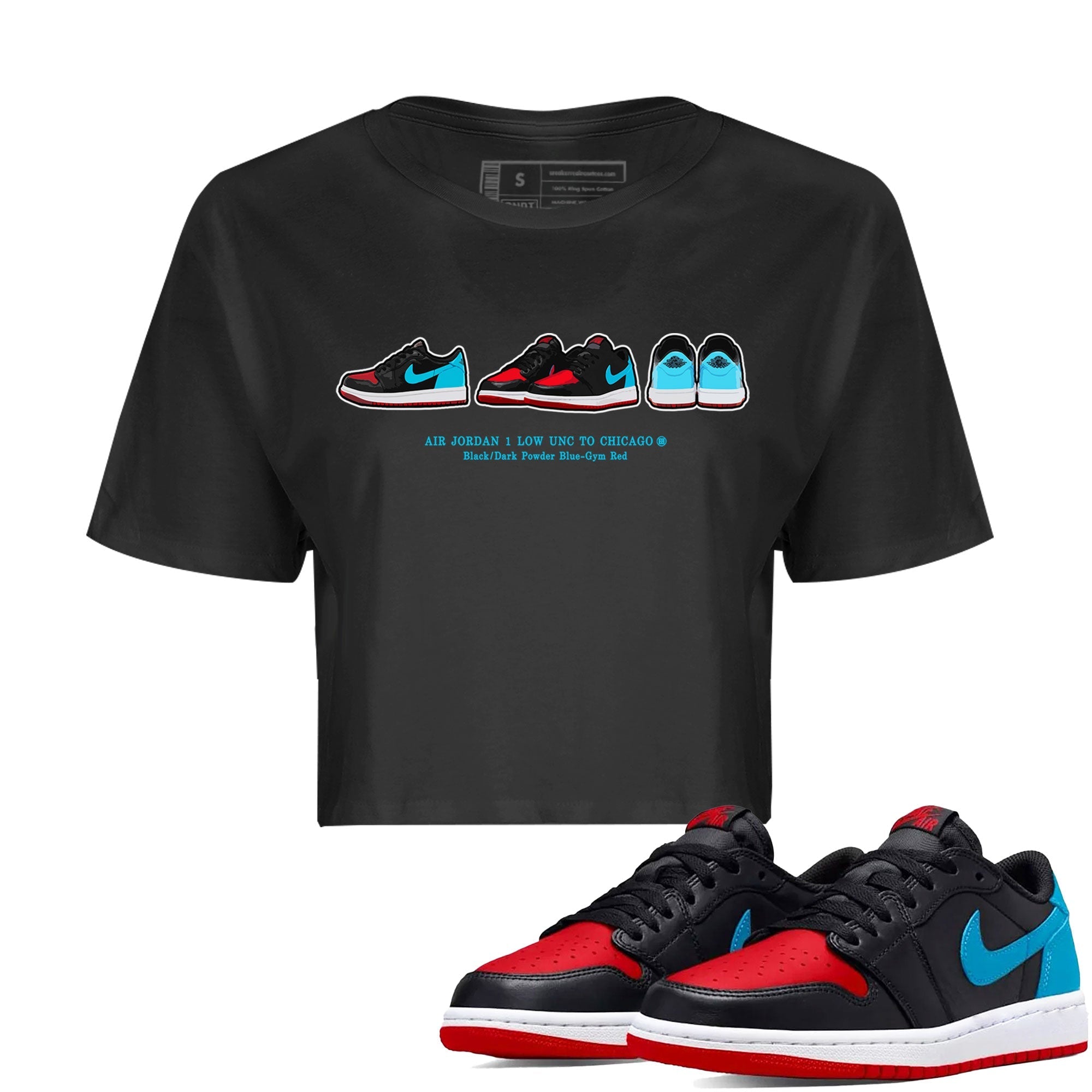 snkmatch Prelude Women's Tops - Air Jordan 1 UNC to Chicago