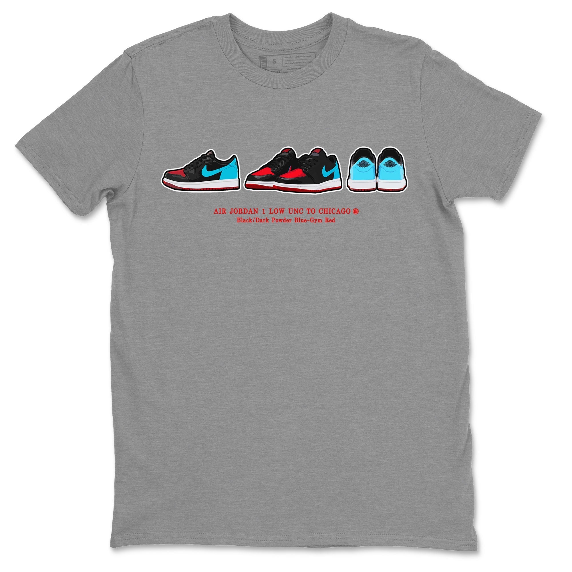 snkmatch Prelude Unisex Tops - Air Jordan 1 UNC to Chicago