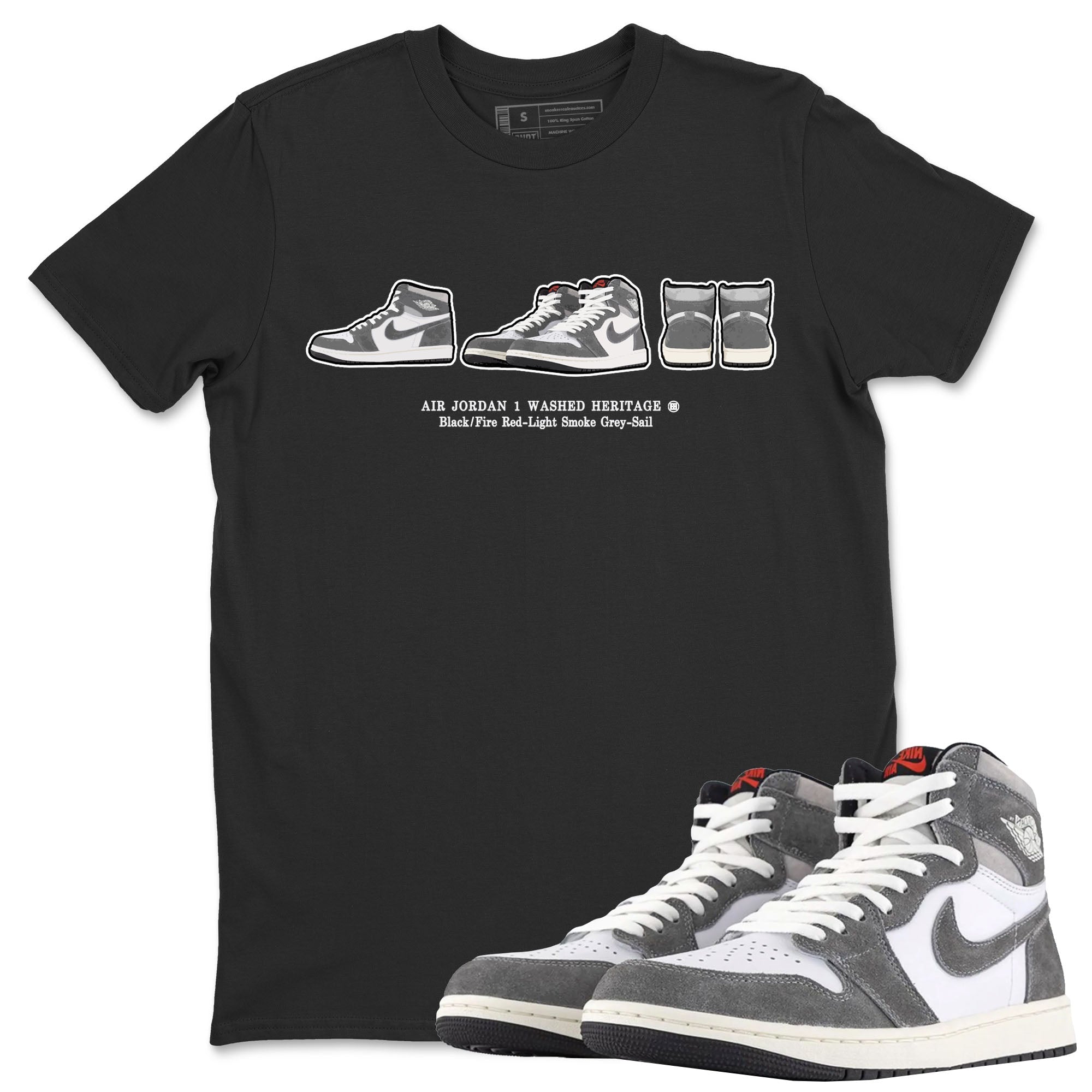 snkmatch Prelude Unisex Tops - Air Jordan 1 Washed Heritage
