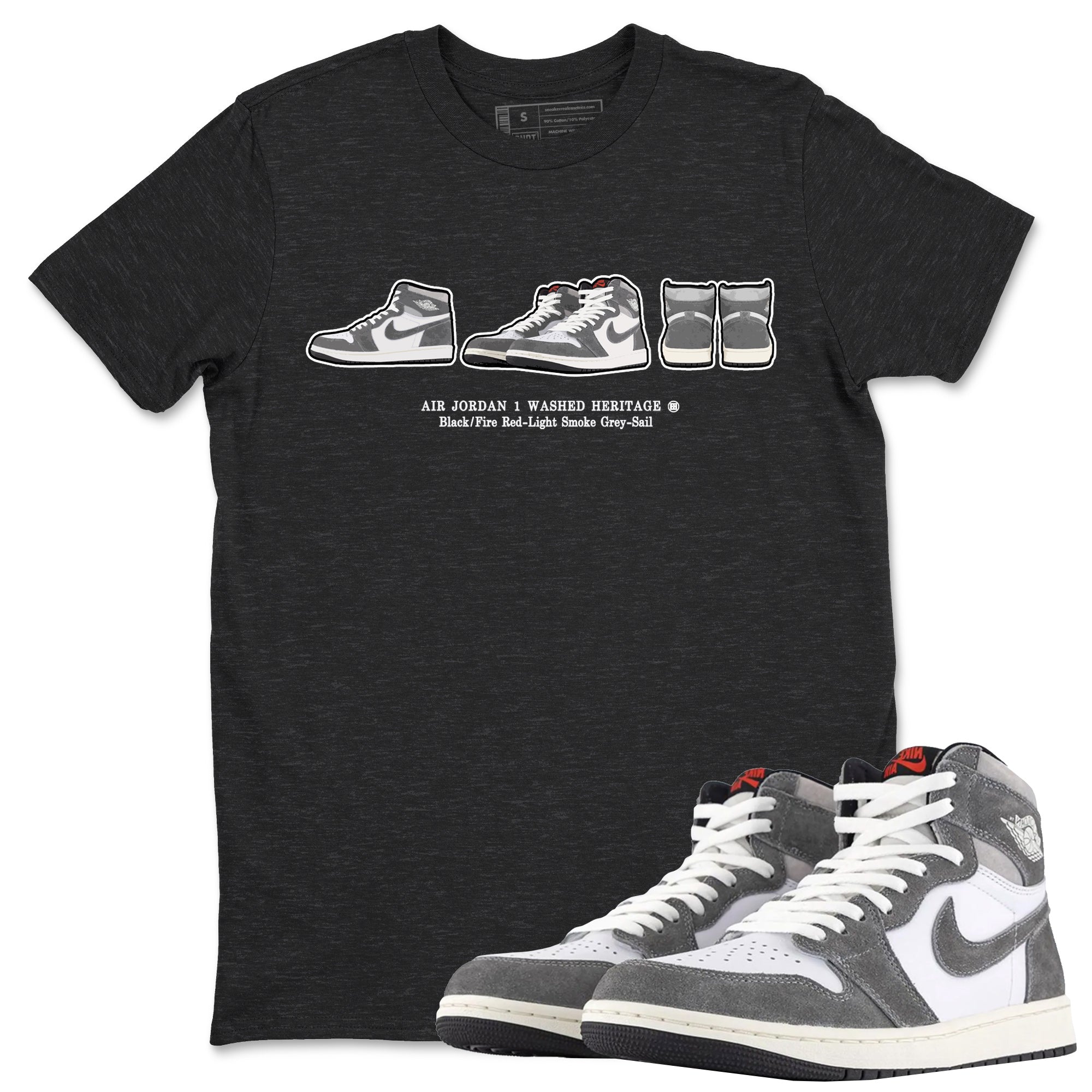 snkmatch Prelude Unisex Tops - Air Jordan 1 Washed Heritage
