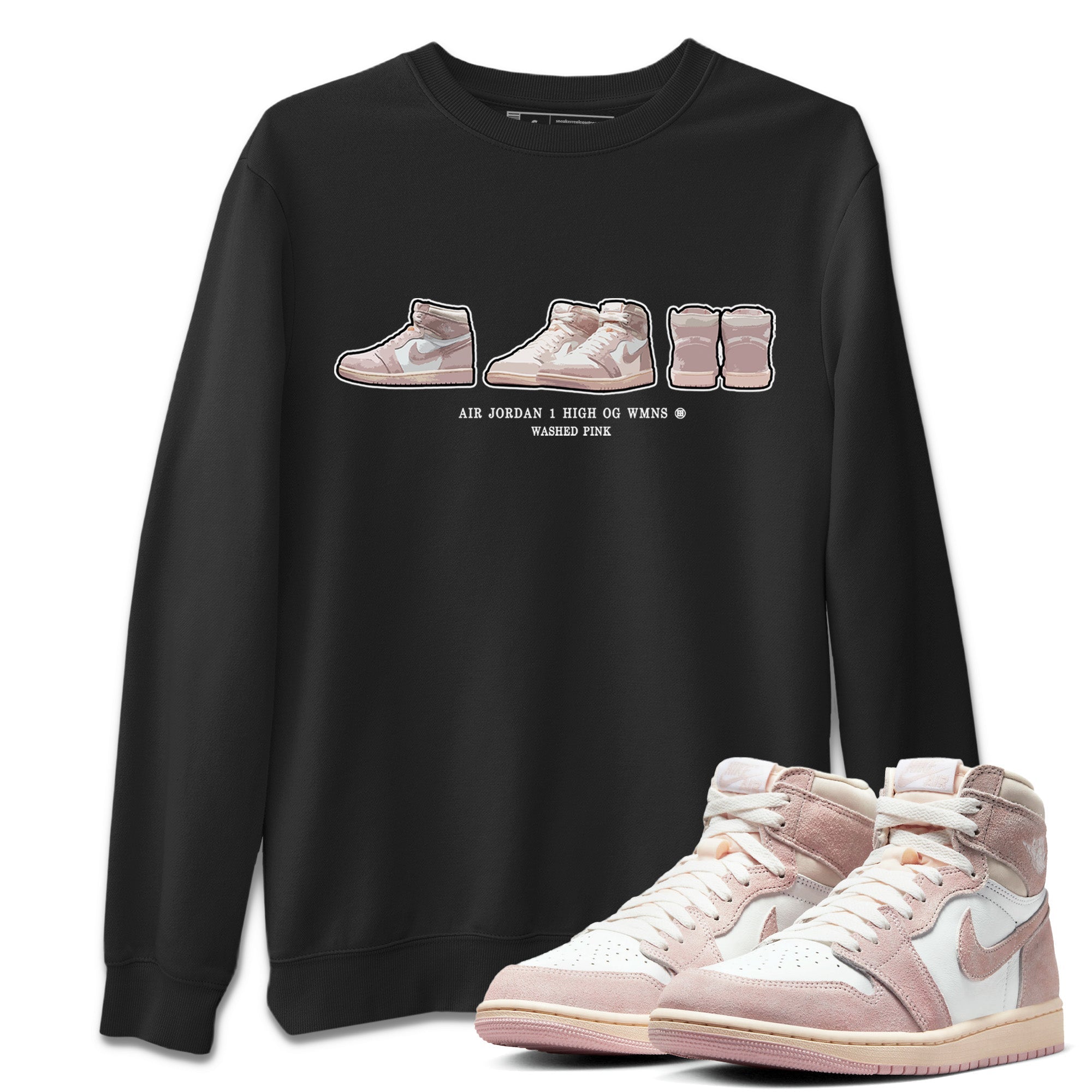 snkmatch Prelude Unisex Tops - Air Jordan 1 Washed Pink