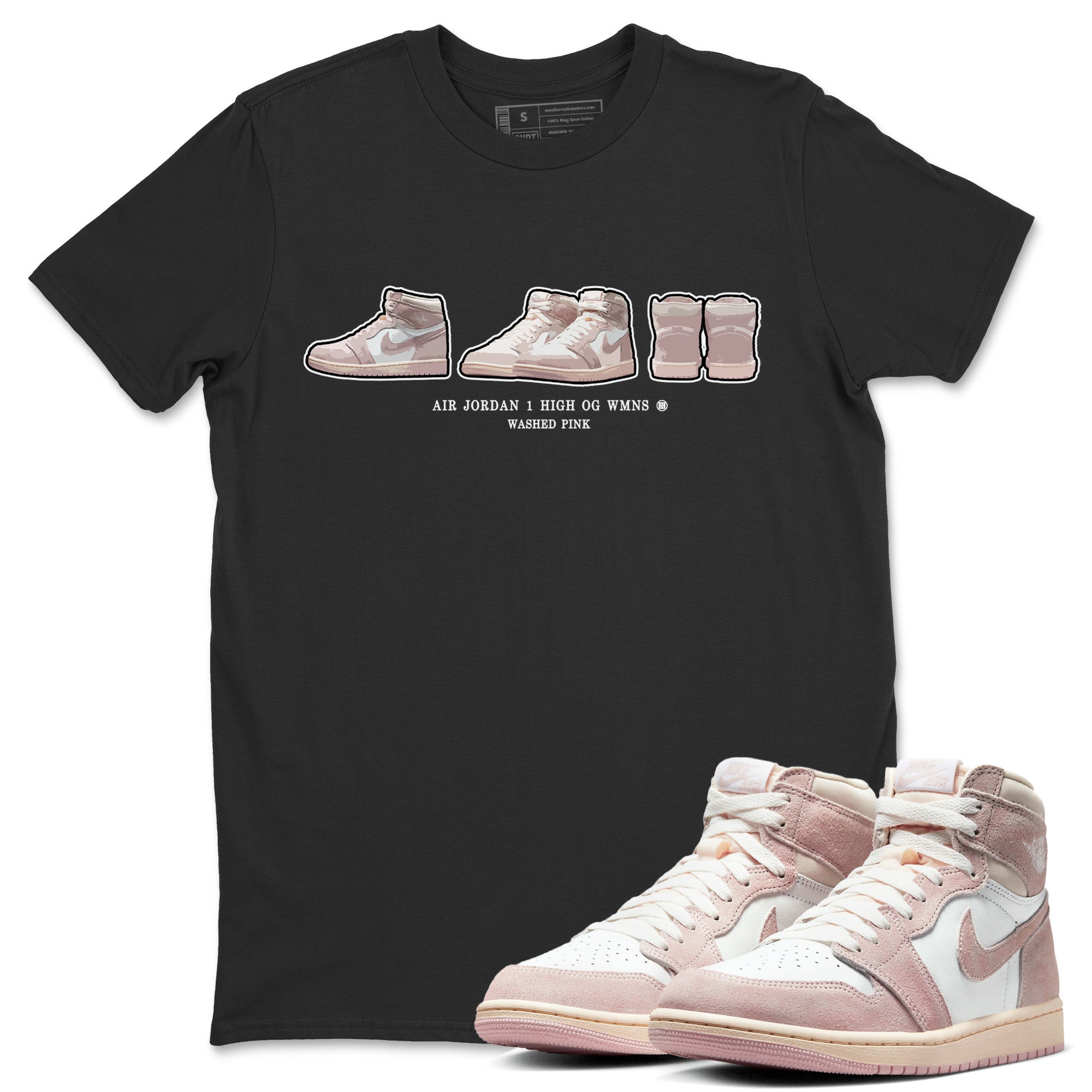 snkmatch Prelude Unisex Tops - Air Jordan 1 Washed Pink
