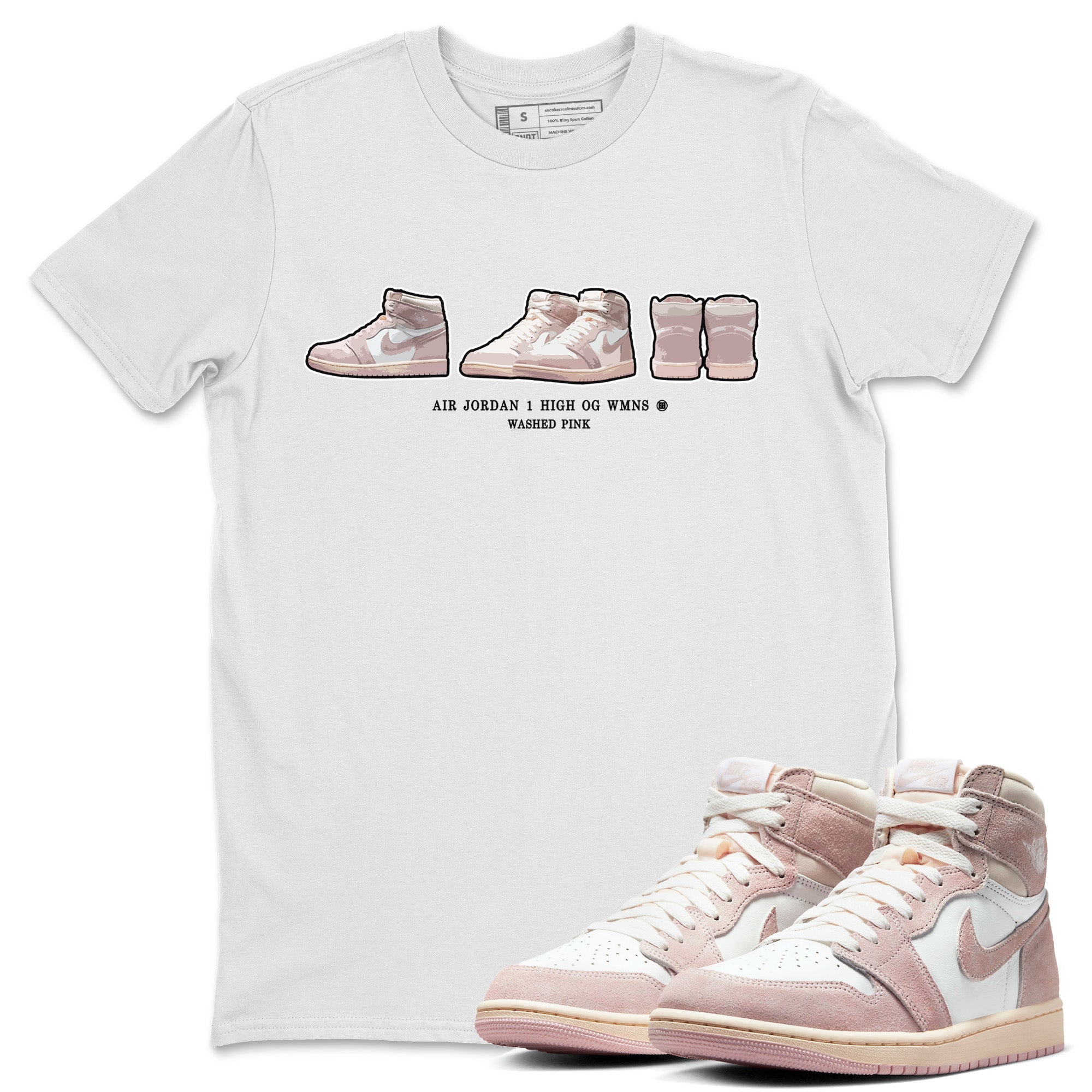 snkmatch Prelude Unisex Tops - Air Jordan 1 Washed Pink
