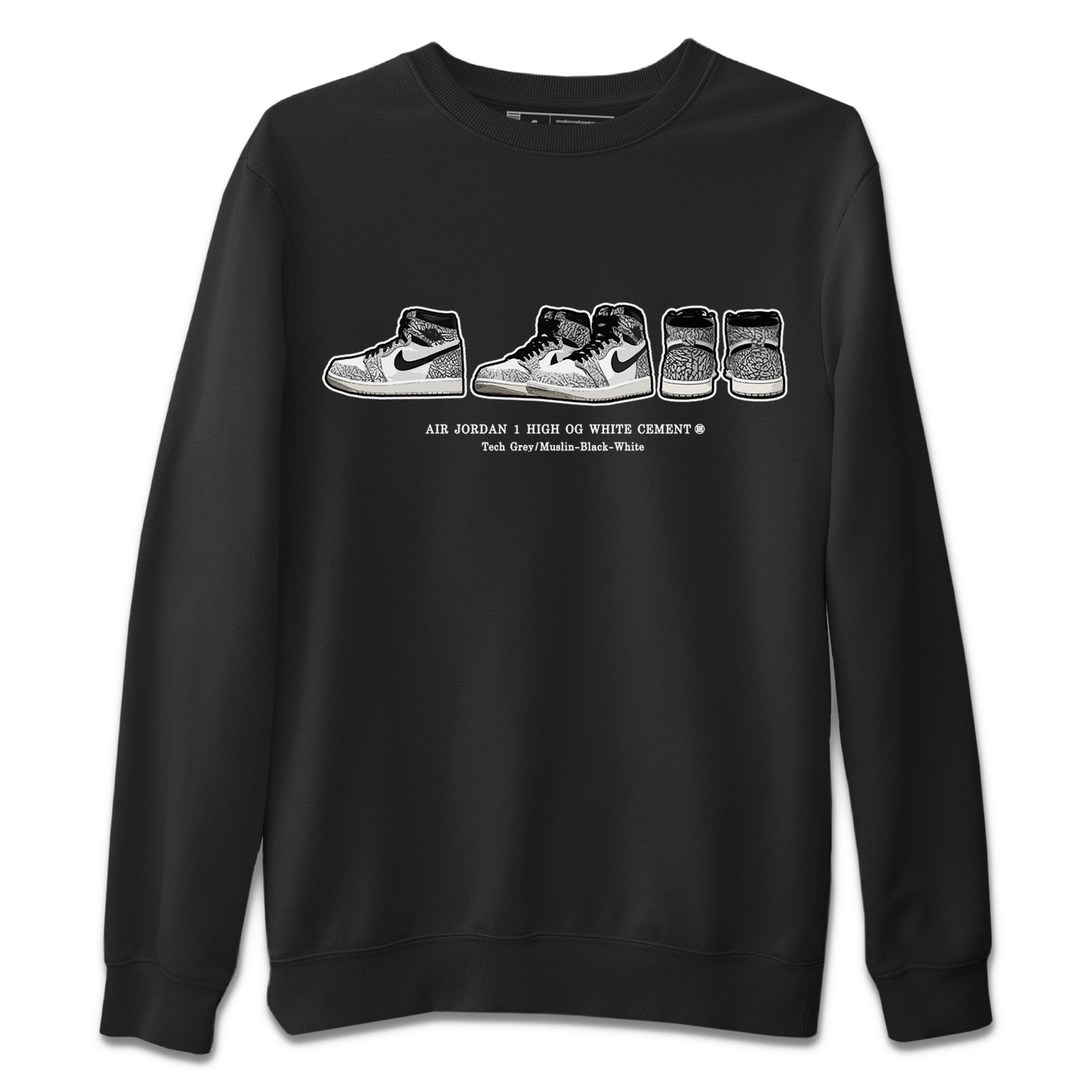 snkmatch Prelude Unisex Tops - Air Jordan 1 White Cement