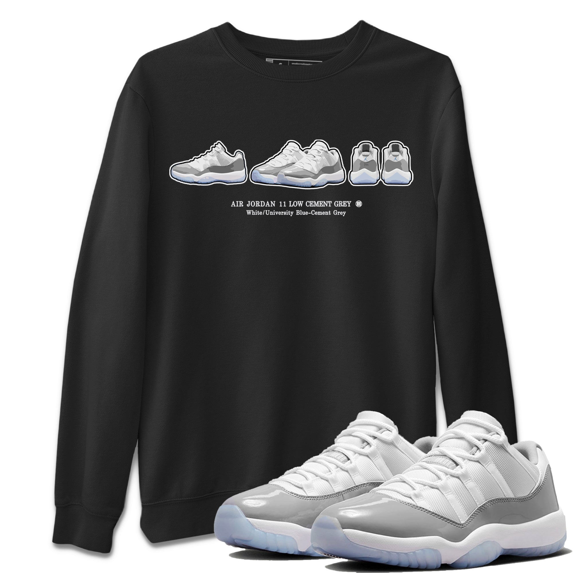 snkmatch Prelude Unisex Tops - Air Jordan 11 White Cement