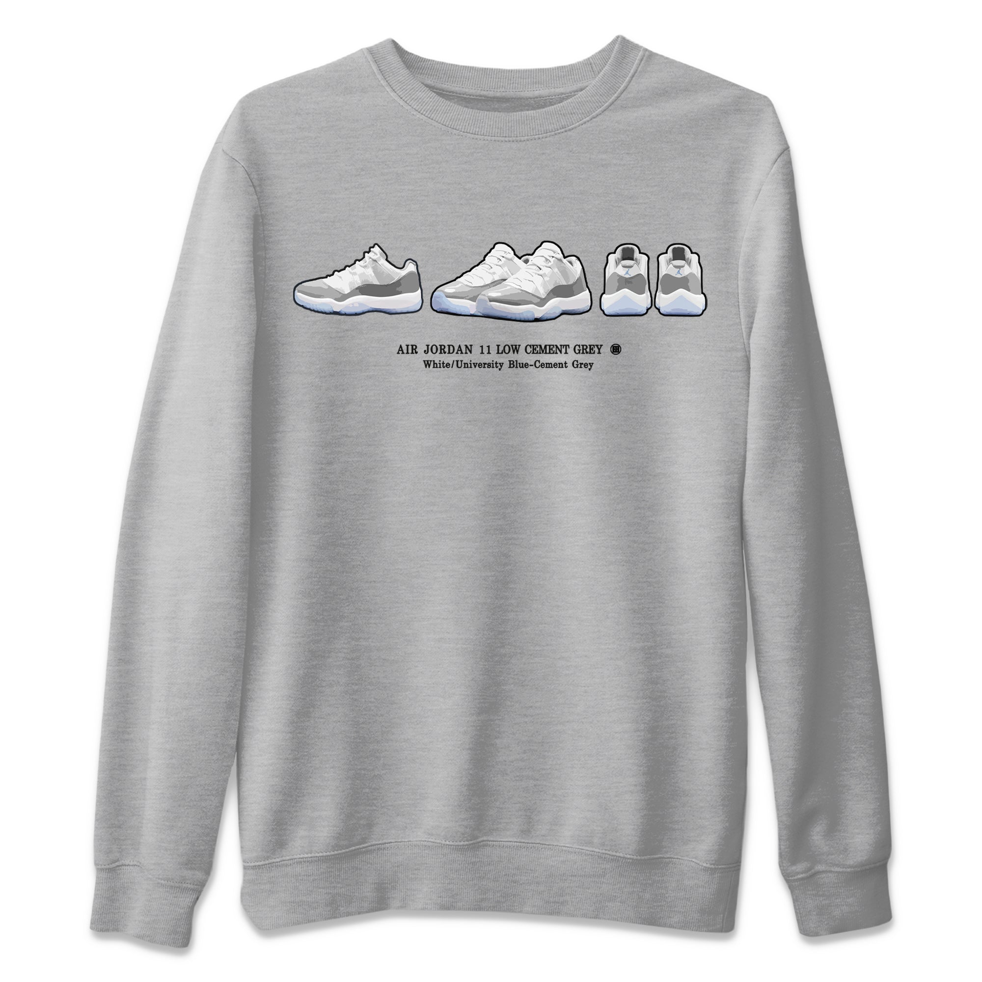 snkmatch Prelude Unisex Tops - Air Jordan 11 White Cement