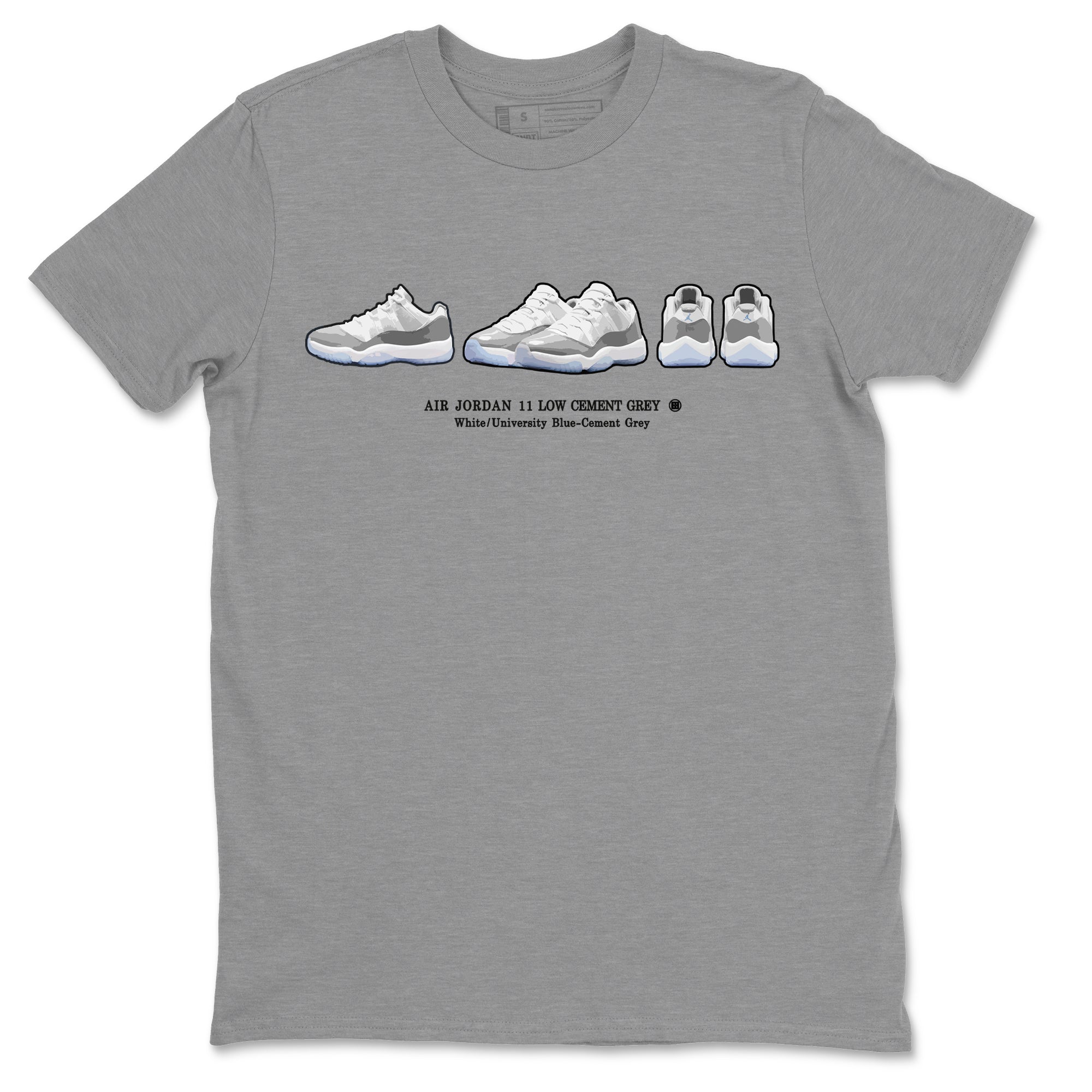snkmatch Prelude Unisex Tops - Air Jordan 11 White Cement