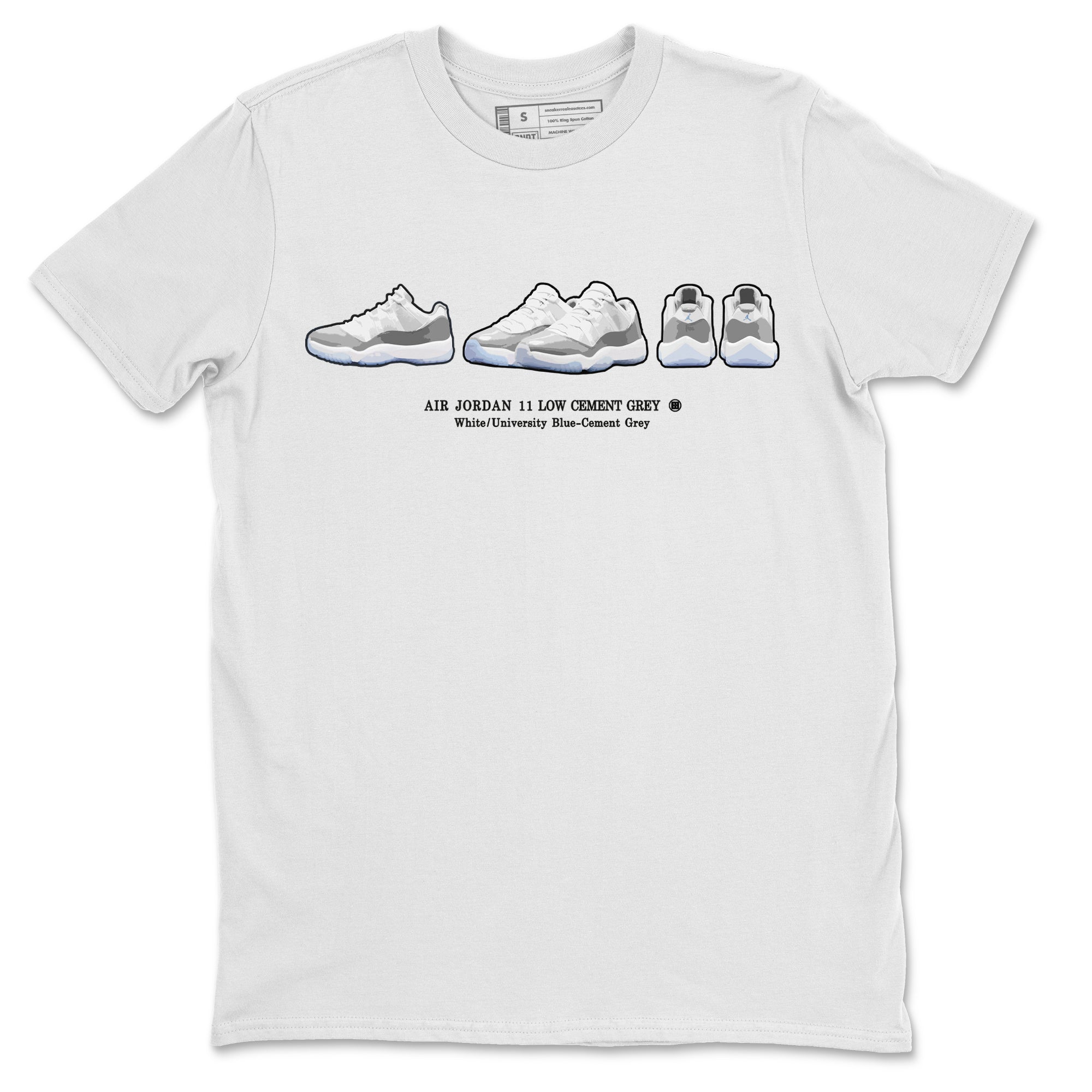 snkmatch Prelude Unisex Tops - Air Jordan 11 White Cement