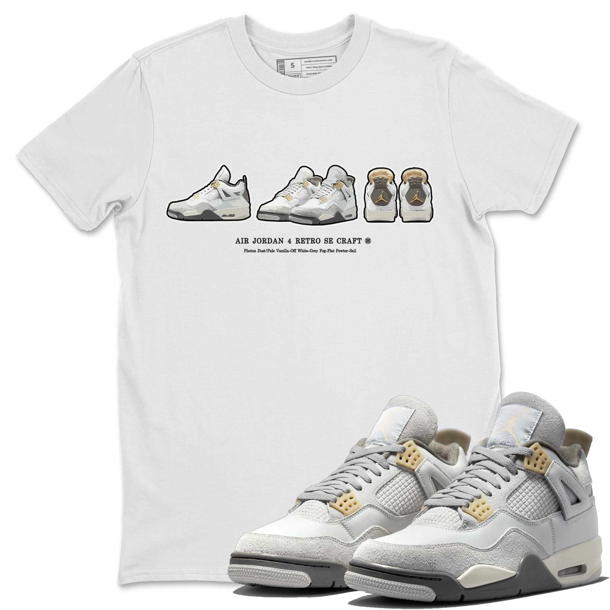snkmatch Prelude Unisex Tops - Air Jordan 4 Craft