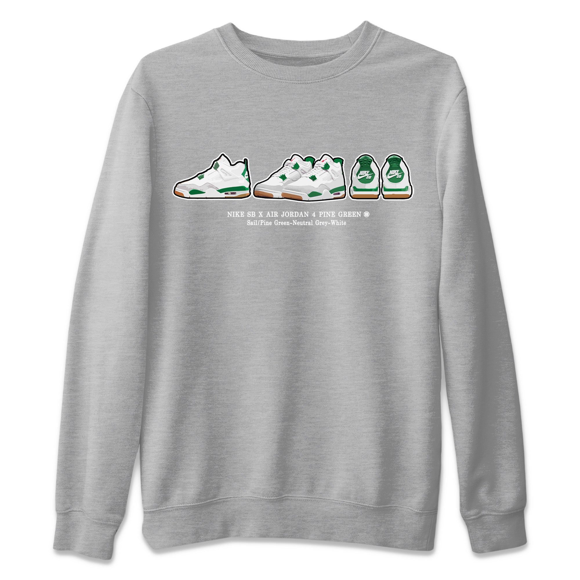 snkmatch Prelude Unisex Tops - Air Jordan 4 Pine Green
