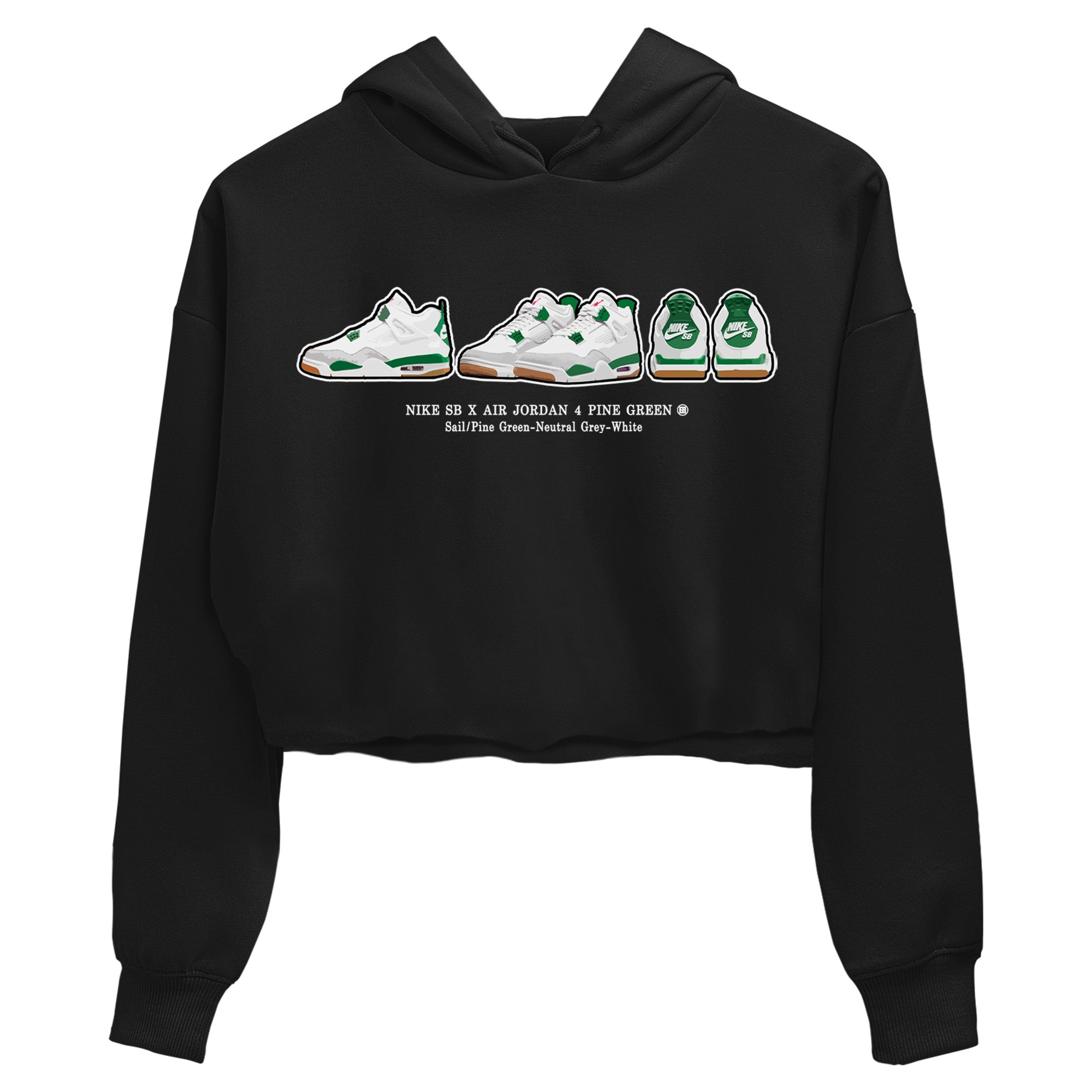 snkmatch Prelude Women's Tops - Air Jordan 4 Pine Green SB