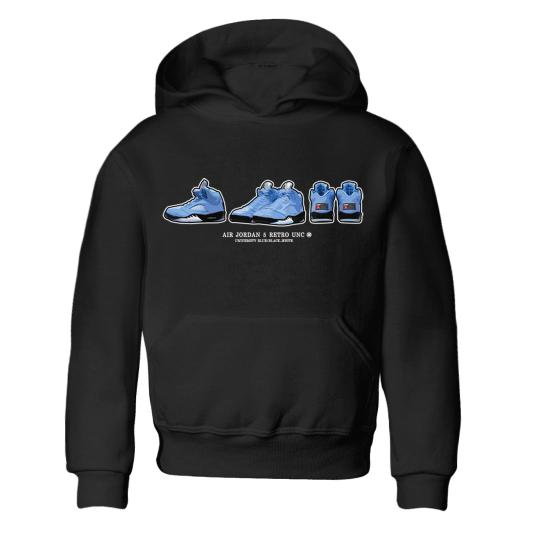 snkmatch Prelude Kids Tops - Air Jordan 5 UNC