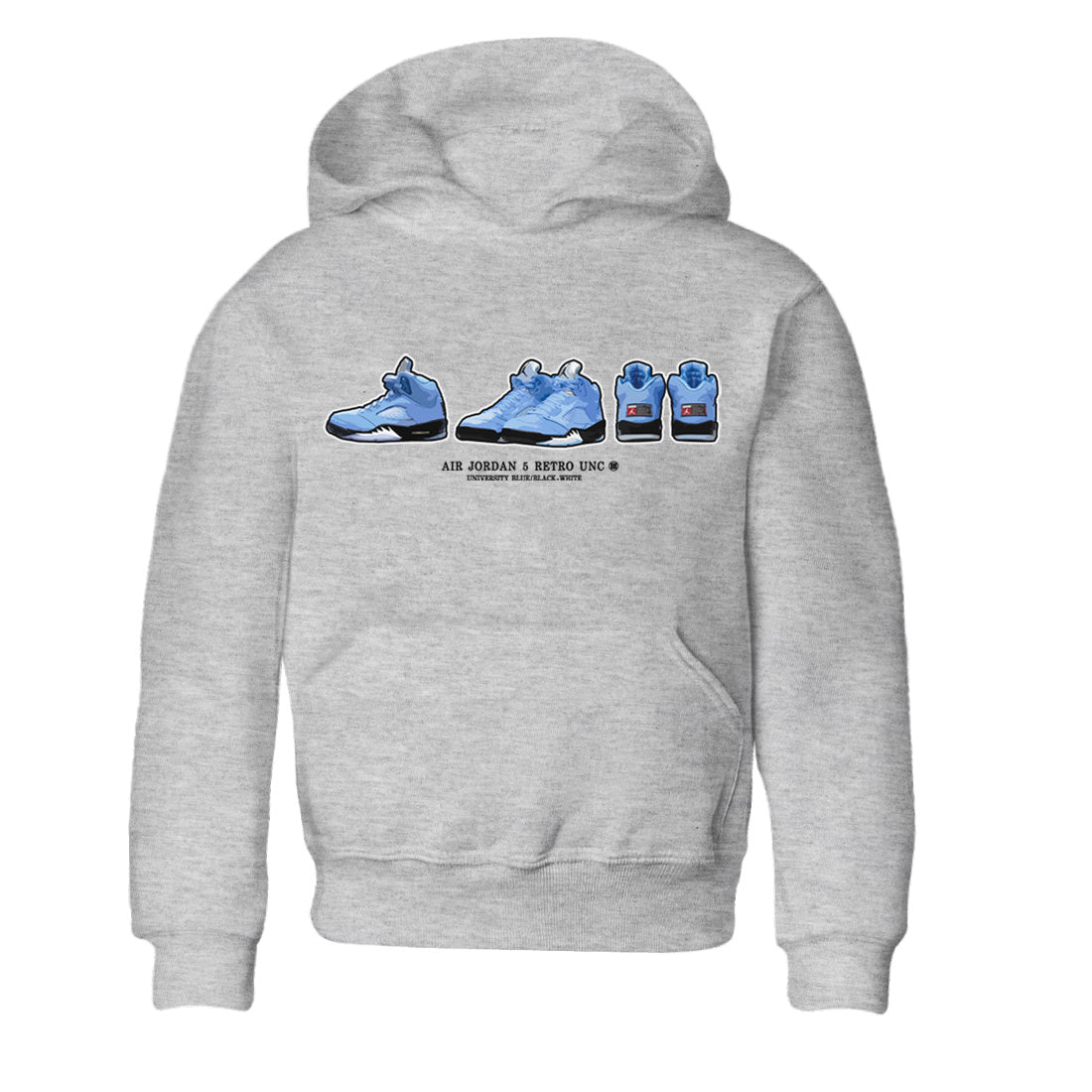 snkmatch Prelude Kids Tops - Air Jordan 5 UNC