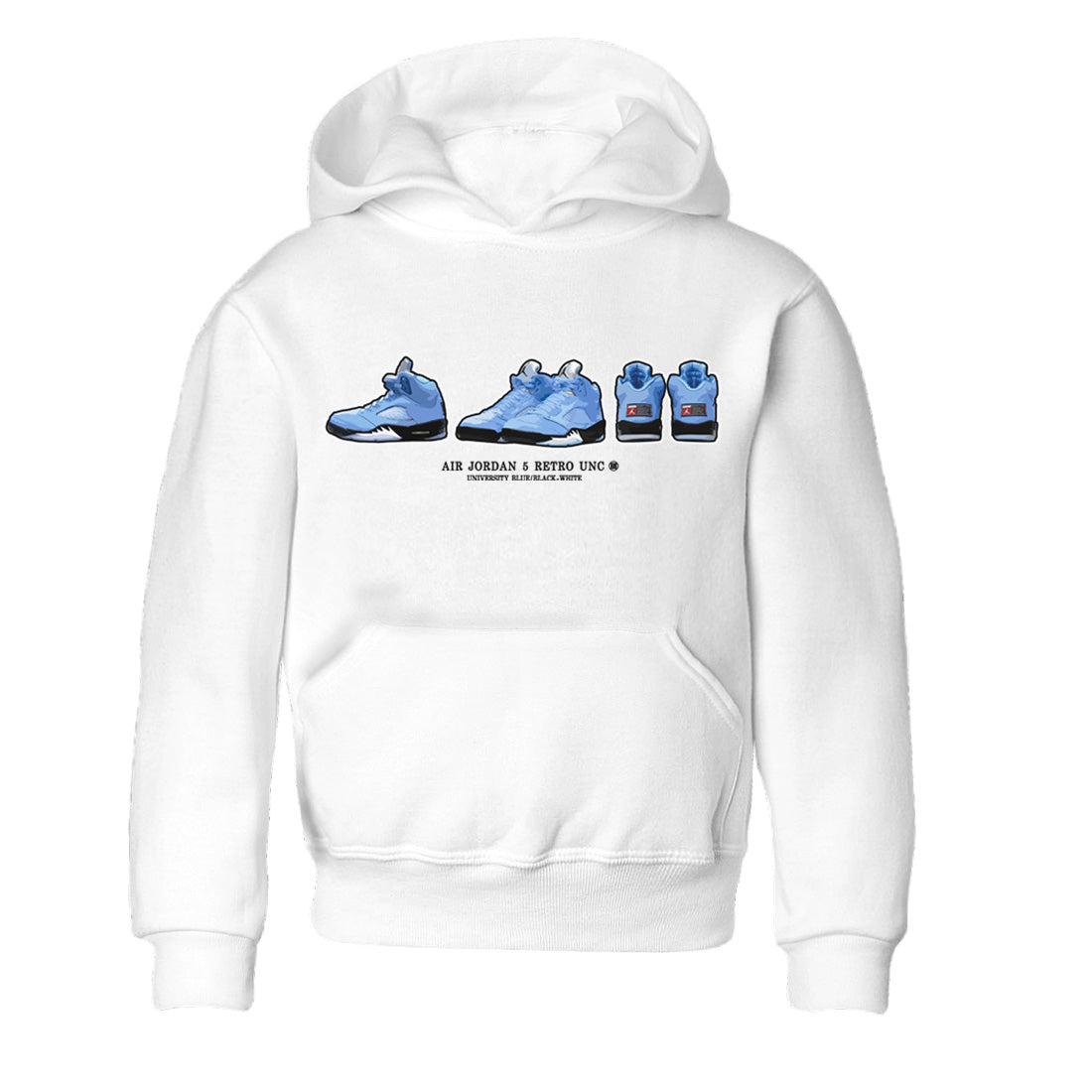 snkmatch Prelude Kids Tops - Air Jordan 5 UNC