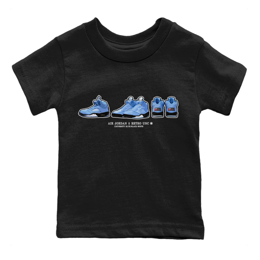 snkmatch Prelude Kids Tops - Air Jordan 5 UNC