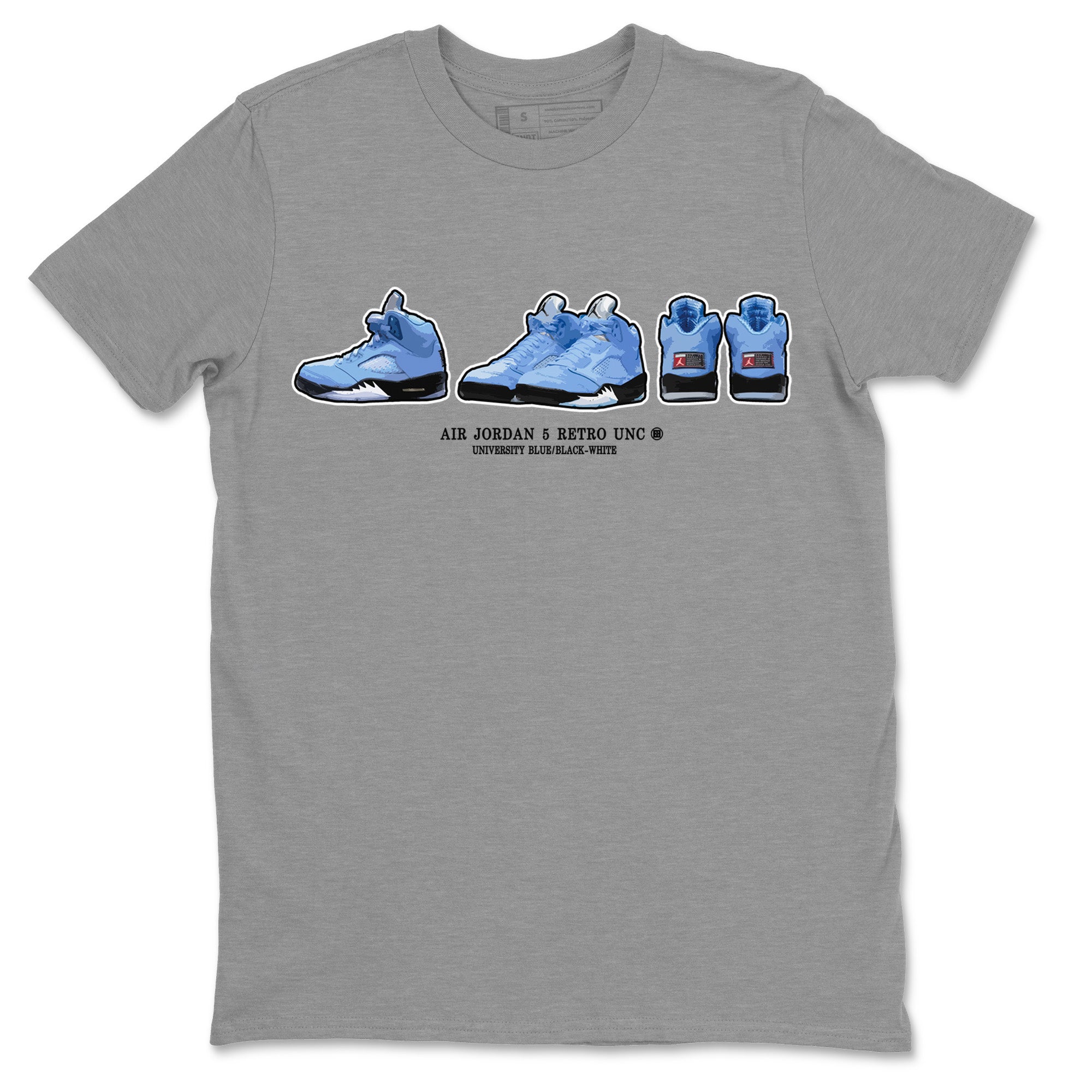 snkmatch Prelude Unisex Tops - Air Jordan 5 UNC