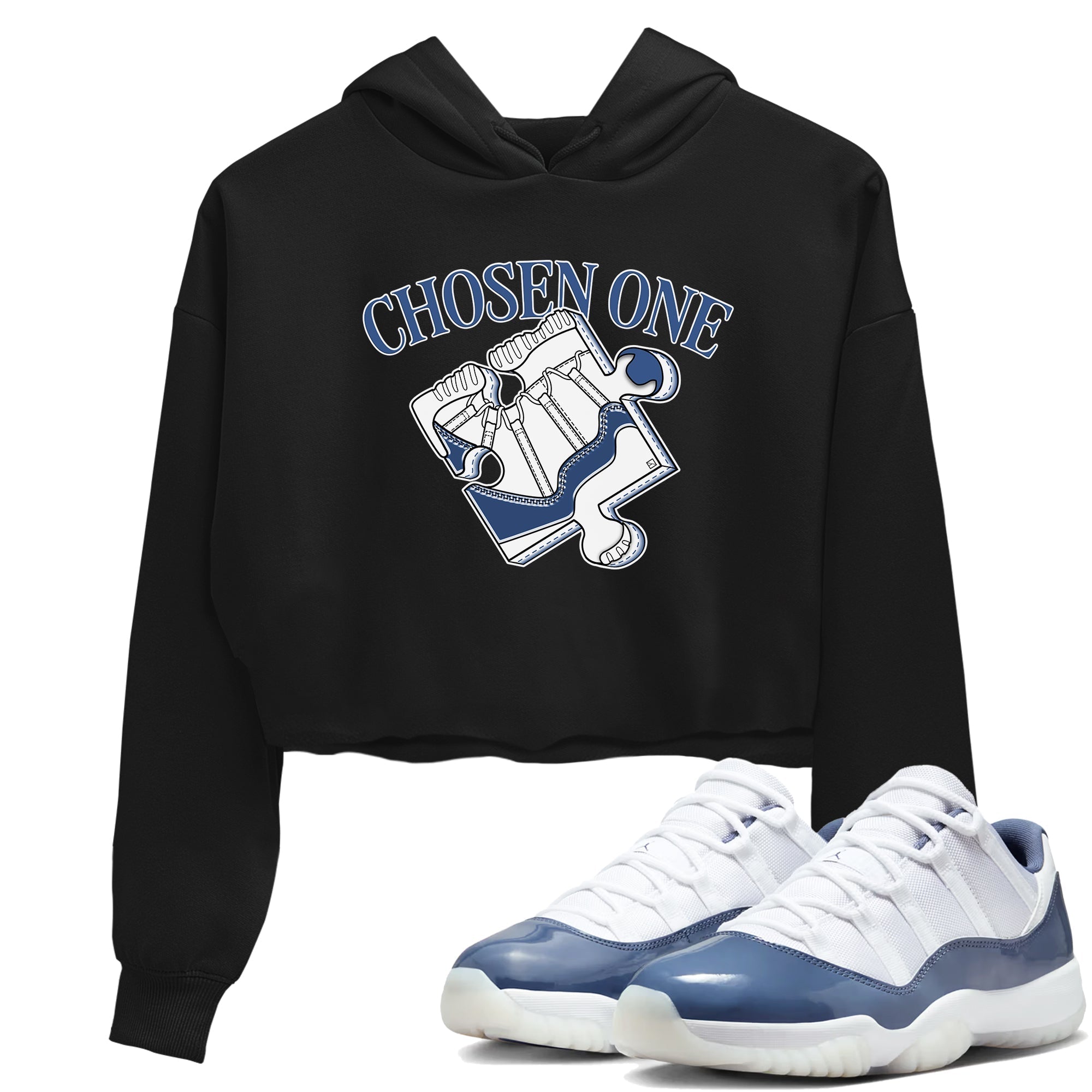snkmatch Puzzle snkmatch Women's Top - Air Jordan 11 Diffused Blue