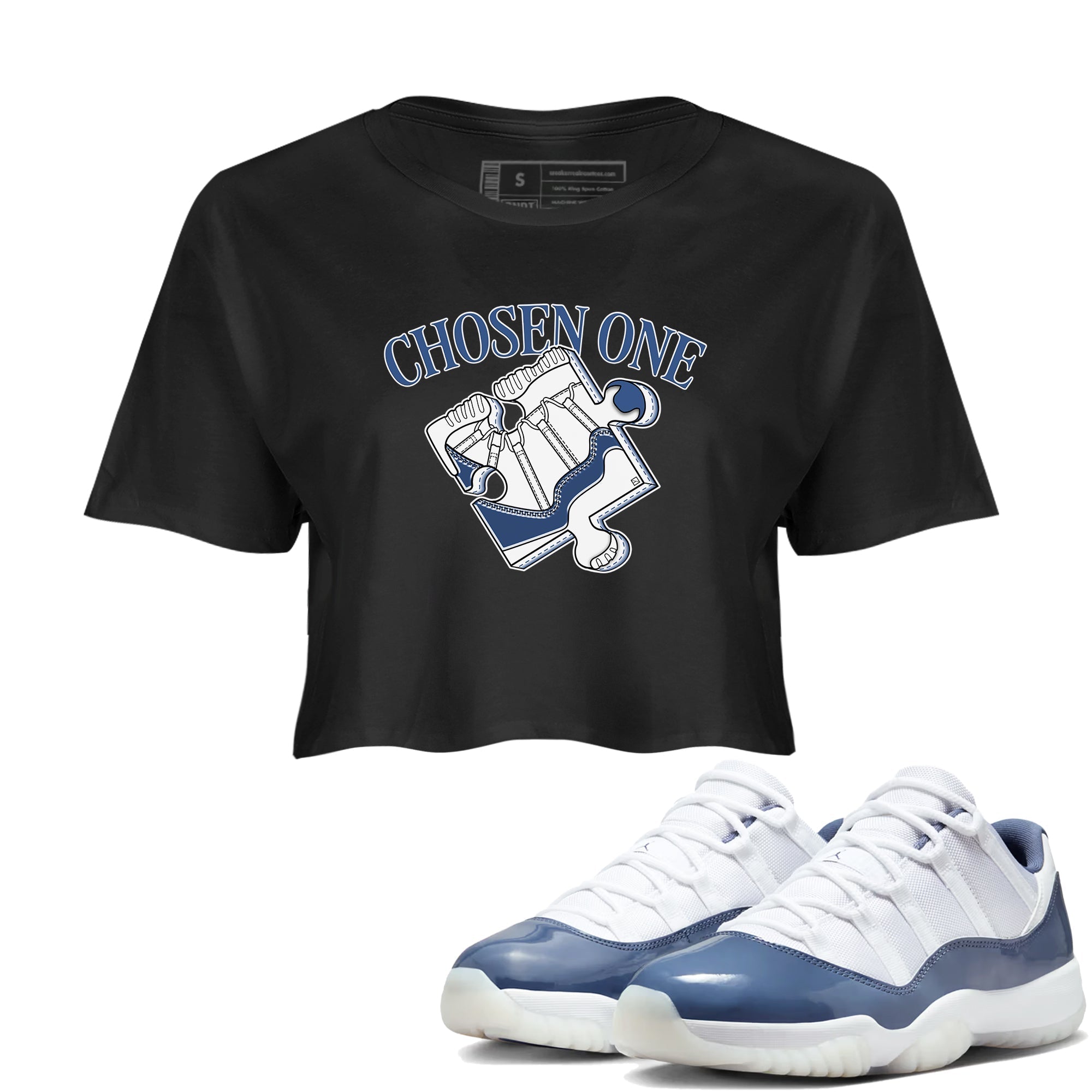 snkmatch Puzzle snkmatch Women's Top - Air Jordan 11 Diffused Blue