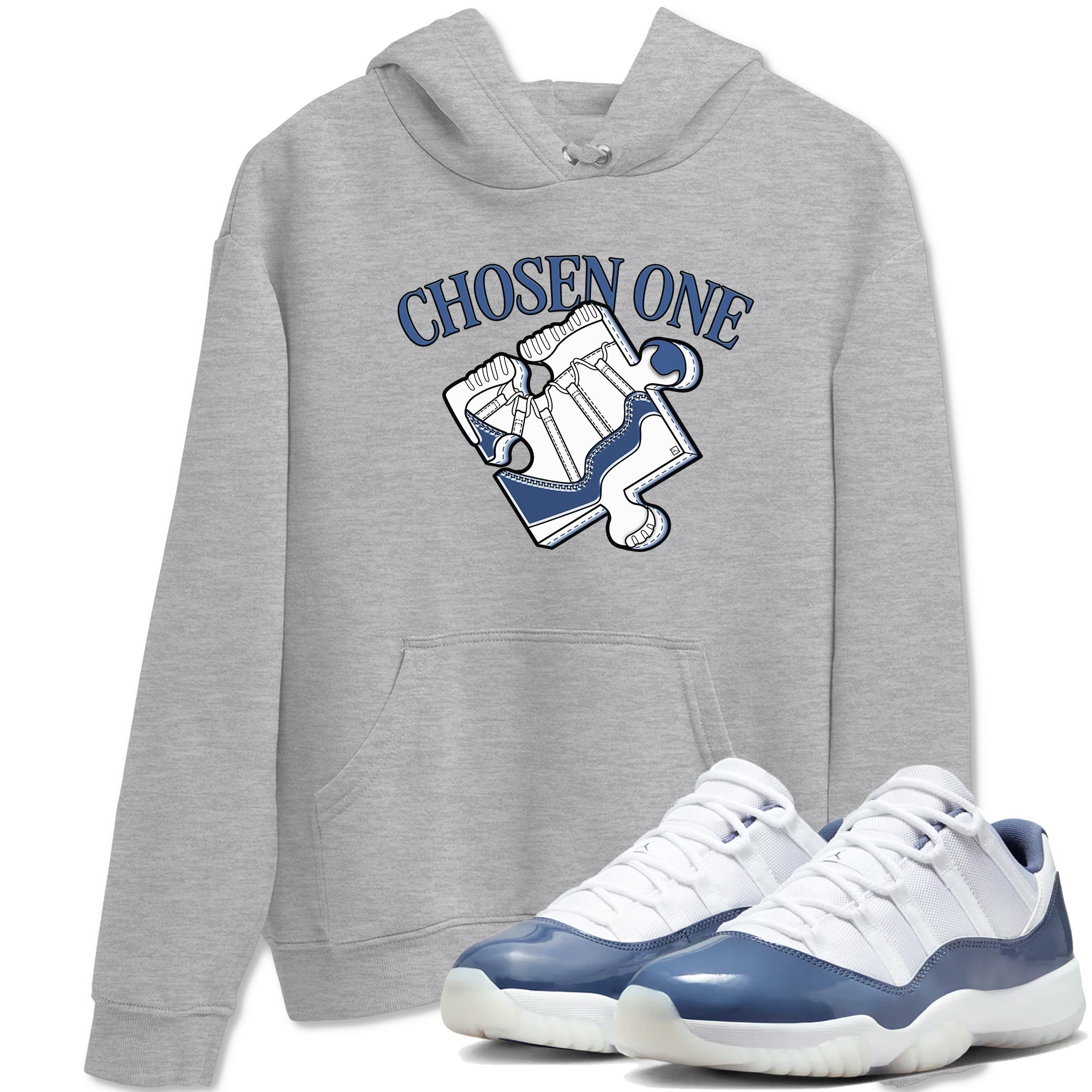 snkmatch Puzzle snkmatch Tees - Air Jordan 11 Diffused Blue