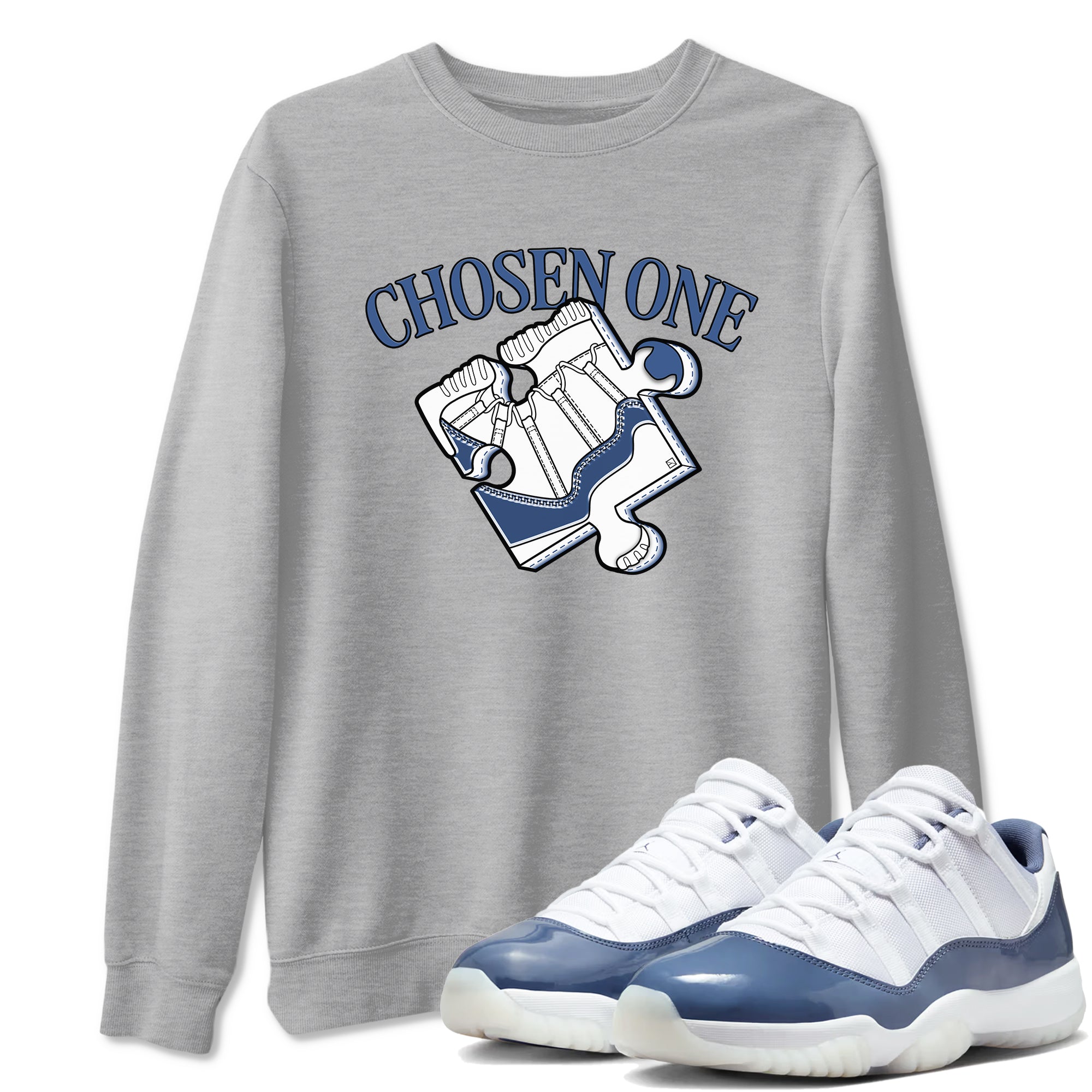 snkmatch Puzzle snkmatch Tees - Air Jordan 11 Diffused Blue