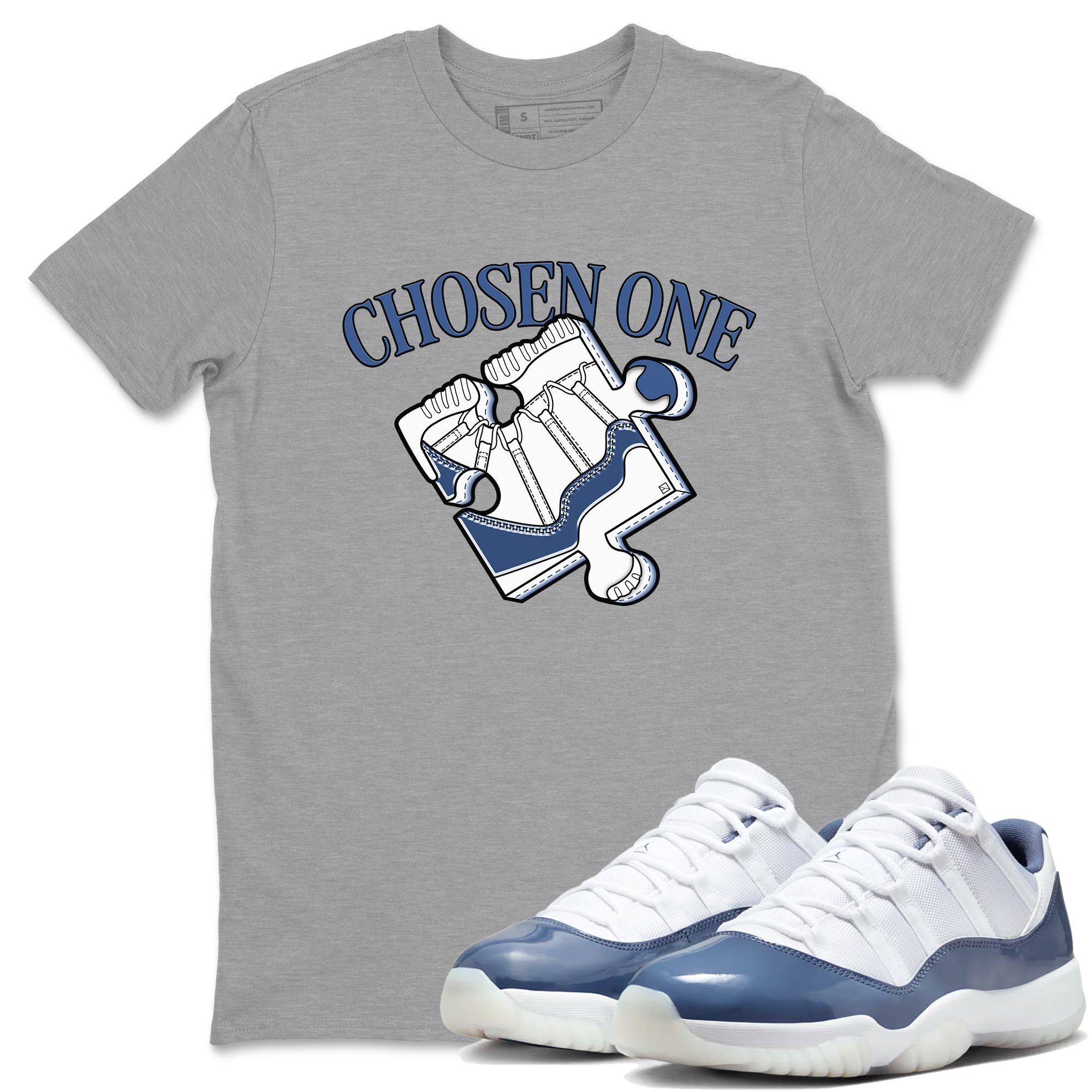 snkmatch Puzzle snkmatch Tees - Air Jordan 11 Diffused Blue