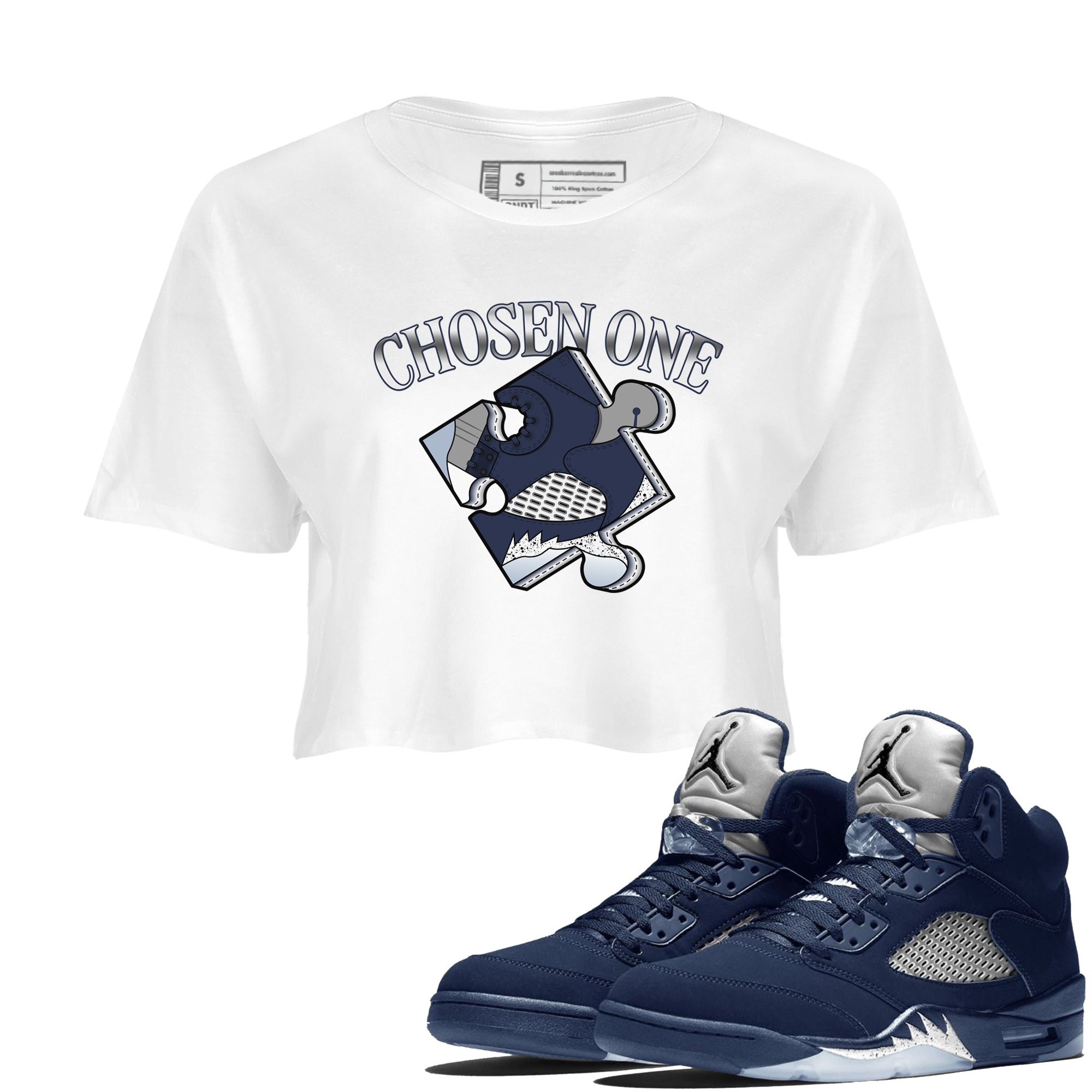 snkmatch Puzzle snkmatch Women's Top - Air Jordan 5 Georgetown
