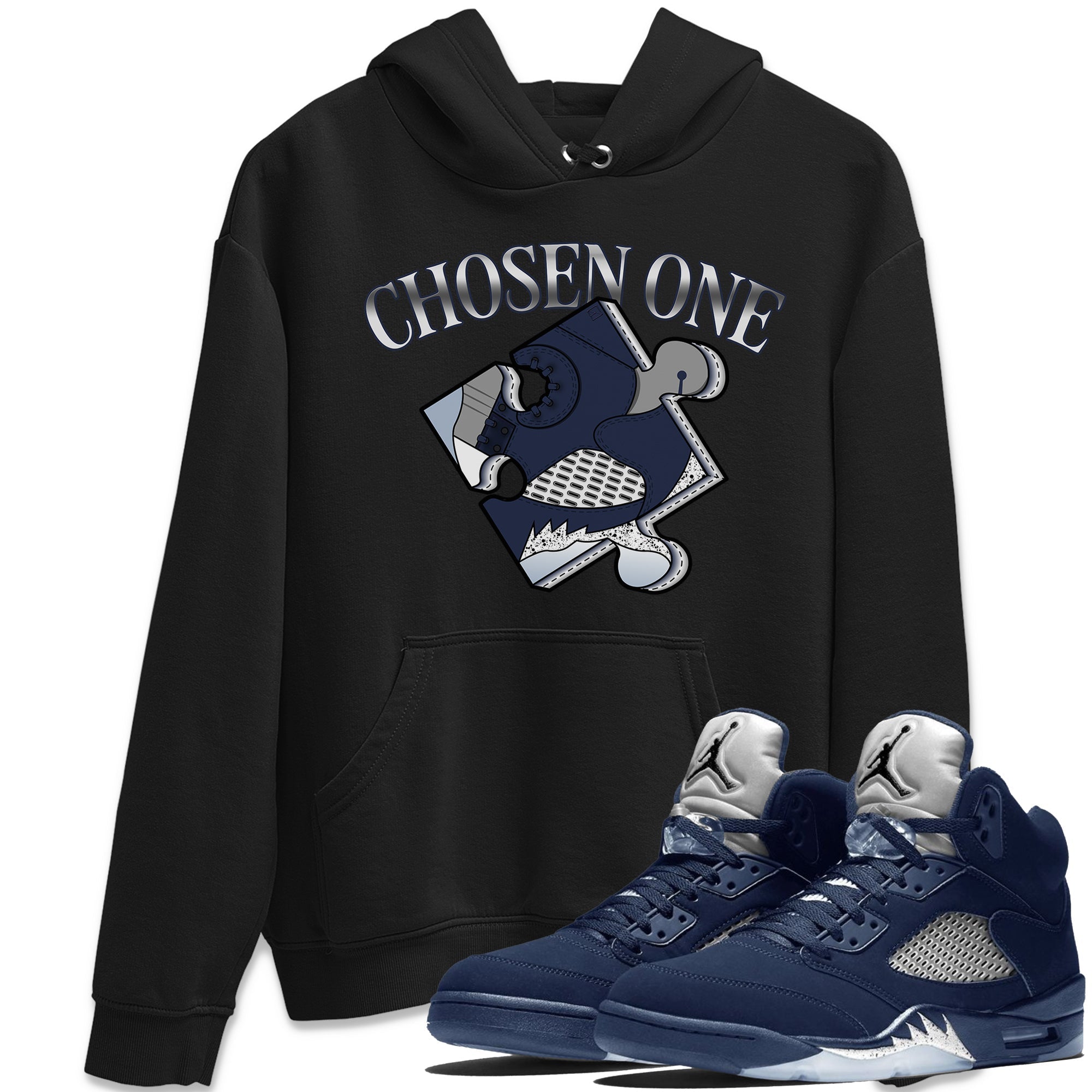 snkmatch Puzzle snkmatch Tee - Air Jordan 5 Georgetown