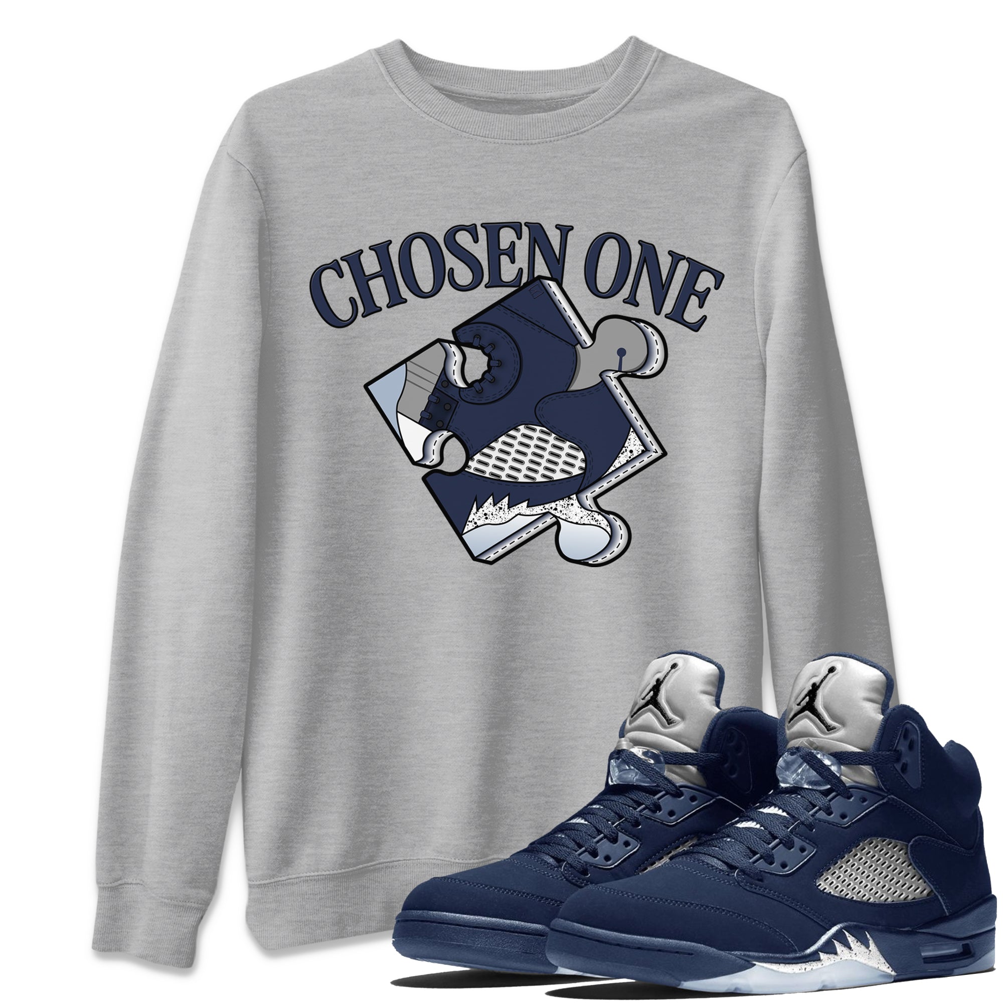 snkmatch Puzzle snkmatch Tee - Air Jordan 5 Georgetown