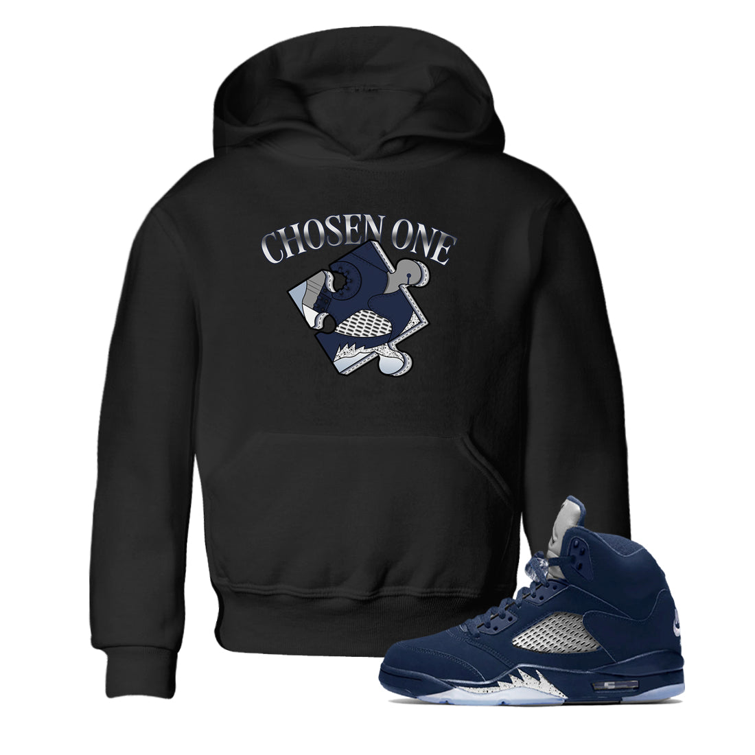 snkmatch Puzzle snkmatch Tee Kids - Air Jordan 5 Georgetown