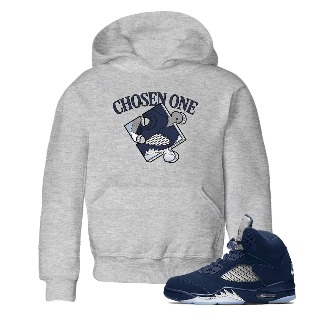 snkmatch Puzzle snkmatch Tee Kids - Air Jordan 5 Georgetown