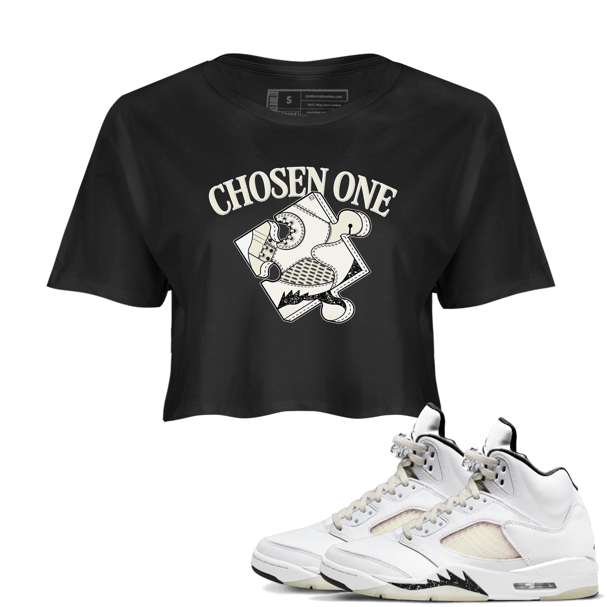 snkmatch Puzzle snkmatch Women's Top - Air Jordan 5 Sail