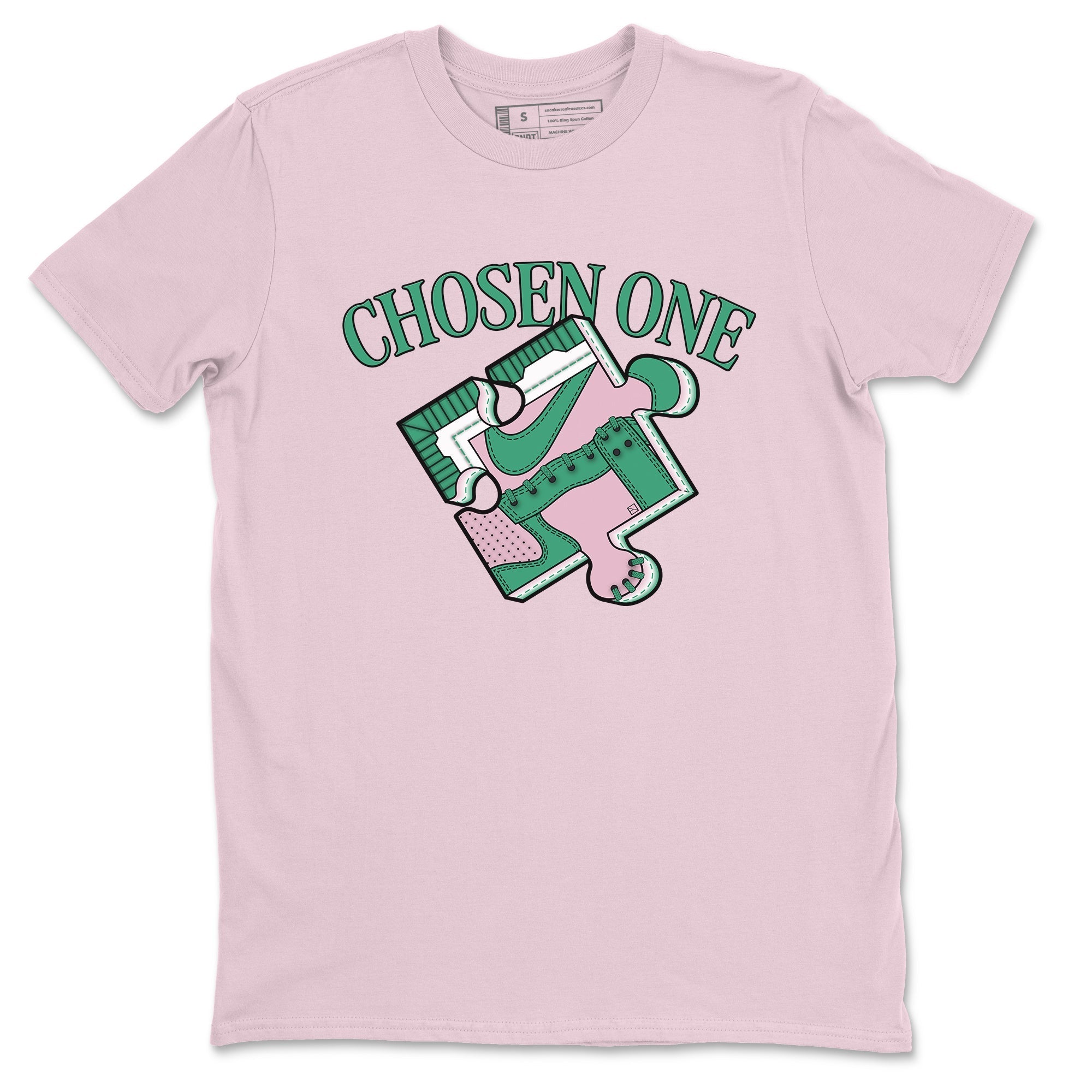 snkmatch Puzzle snkmatch Tees - Dunk Medium Soft Pink Malachite