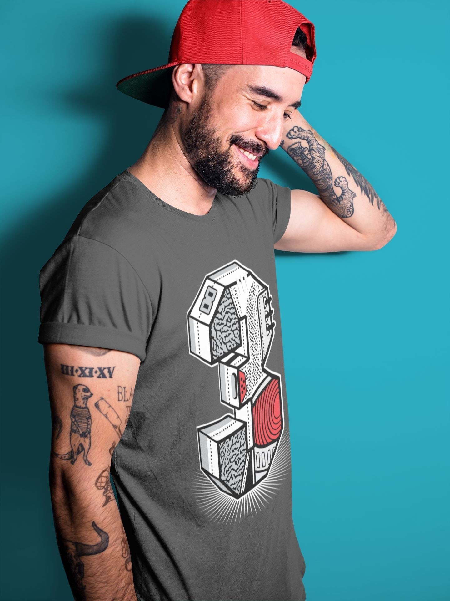 Three Statue Unisex Tops - Air Jordan 3 White Cement