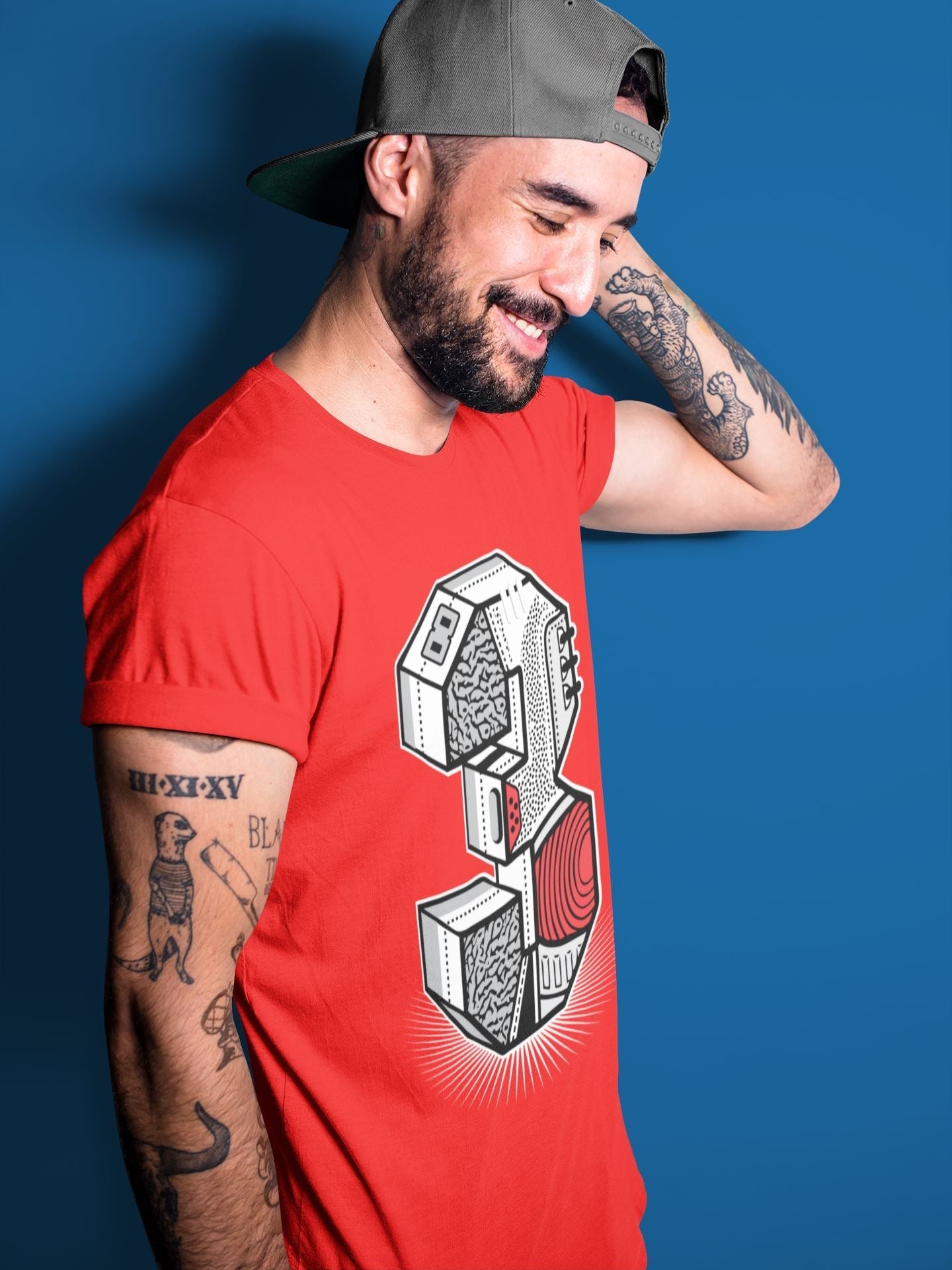 Three Statue Unisex Tops - Air Jordan 3 White Cement