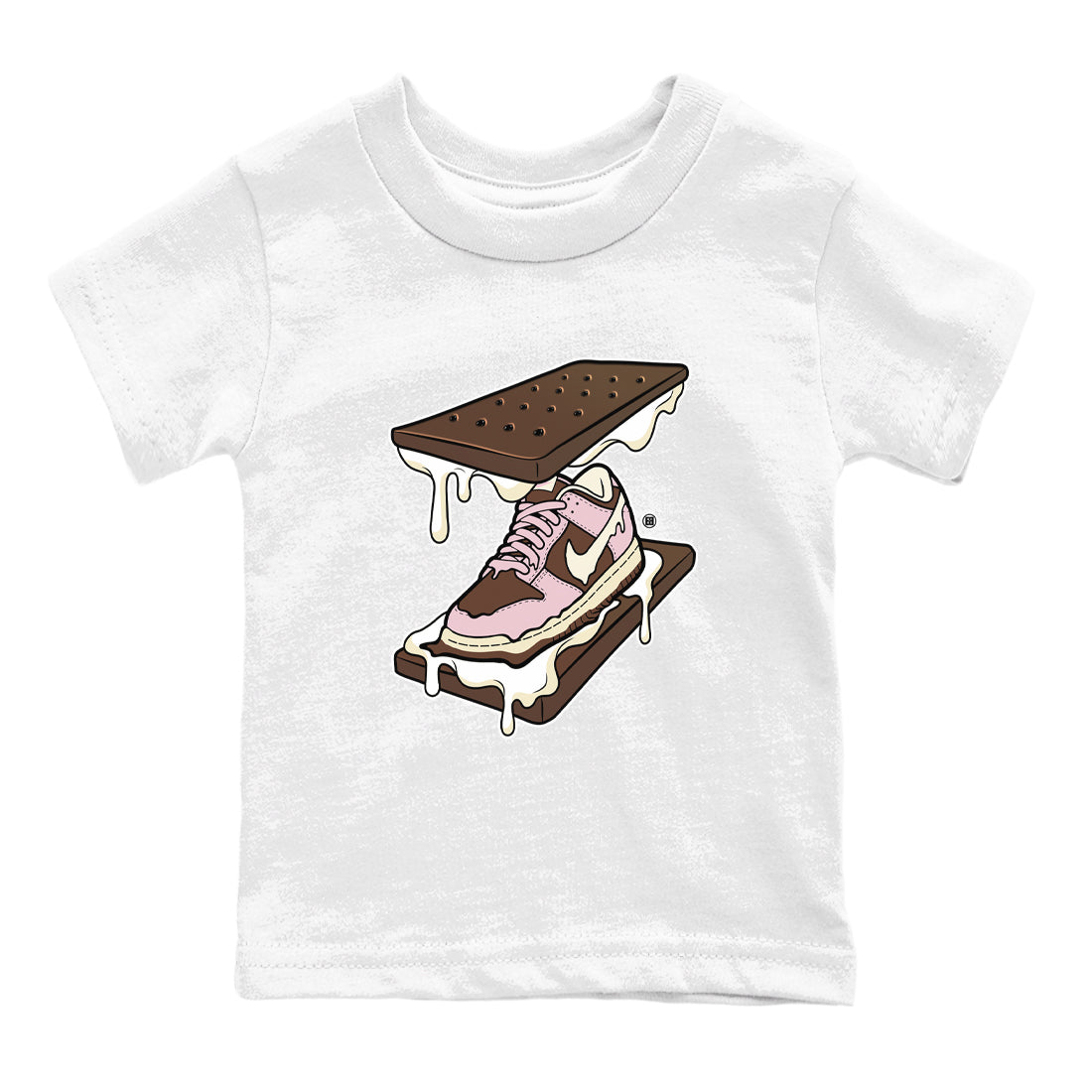 snkmatch Sandwich snkmatch Tees Kids - Dunk Cacao Wow And Pink Foam