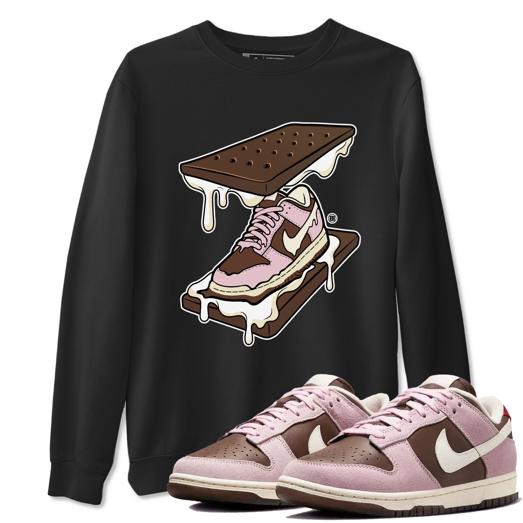 snkmatch Sandwich snkmatch Tees - Dunk Cacao Wow And Pink Foam