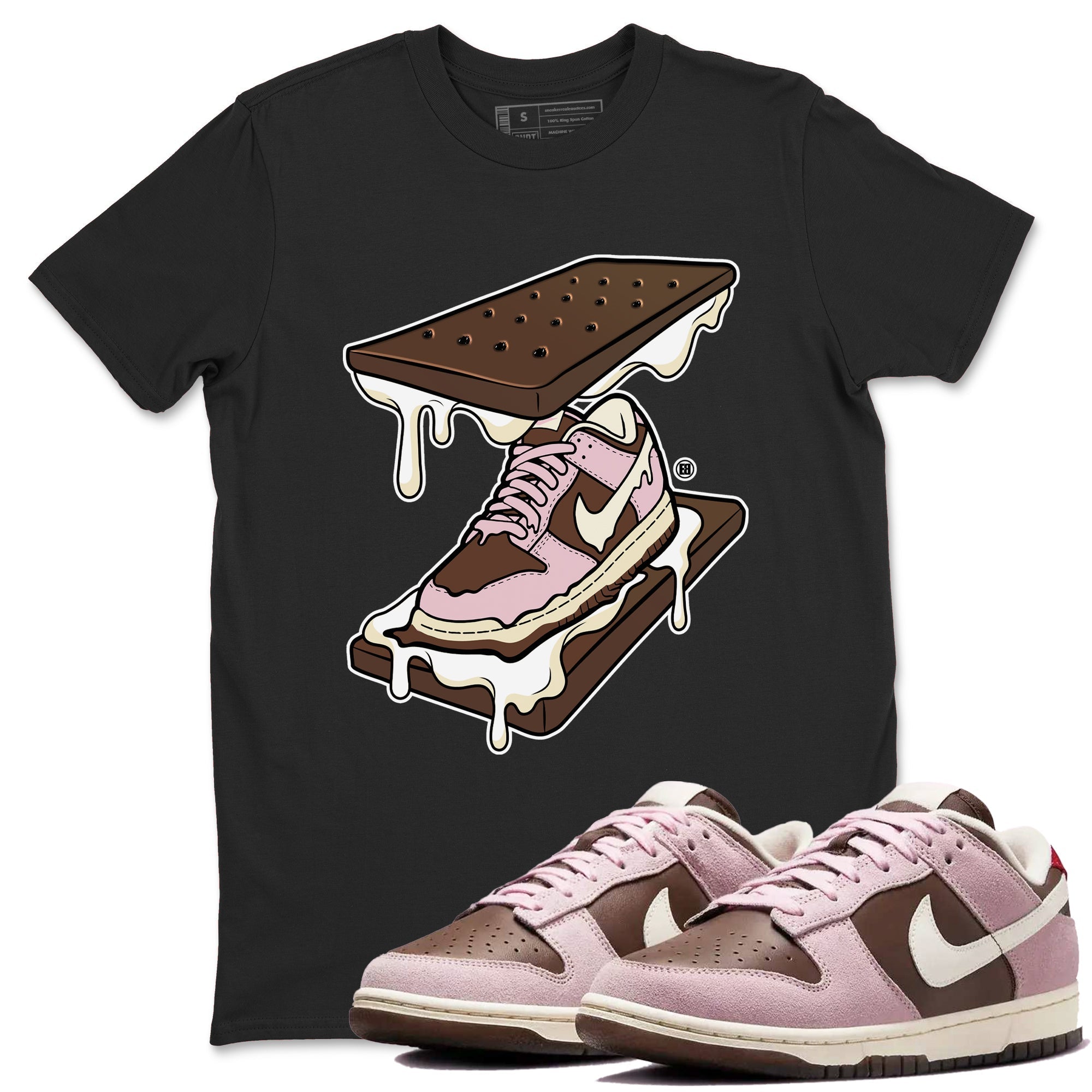 snkmatch Sandwich snkmatch Tees - Dunk Cacao Wow And Pink Foam